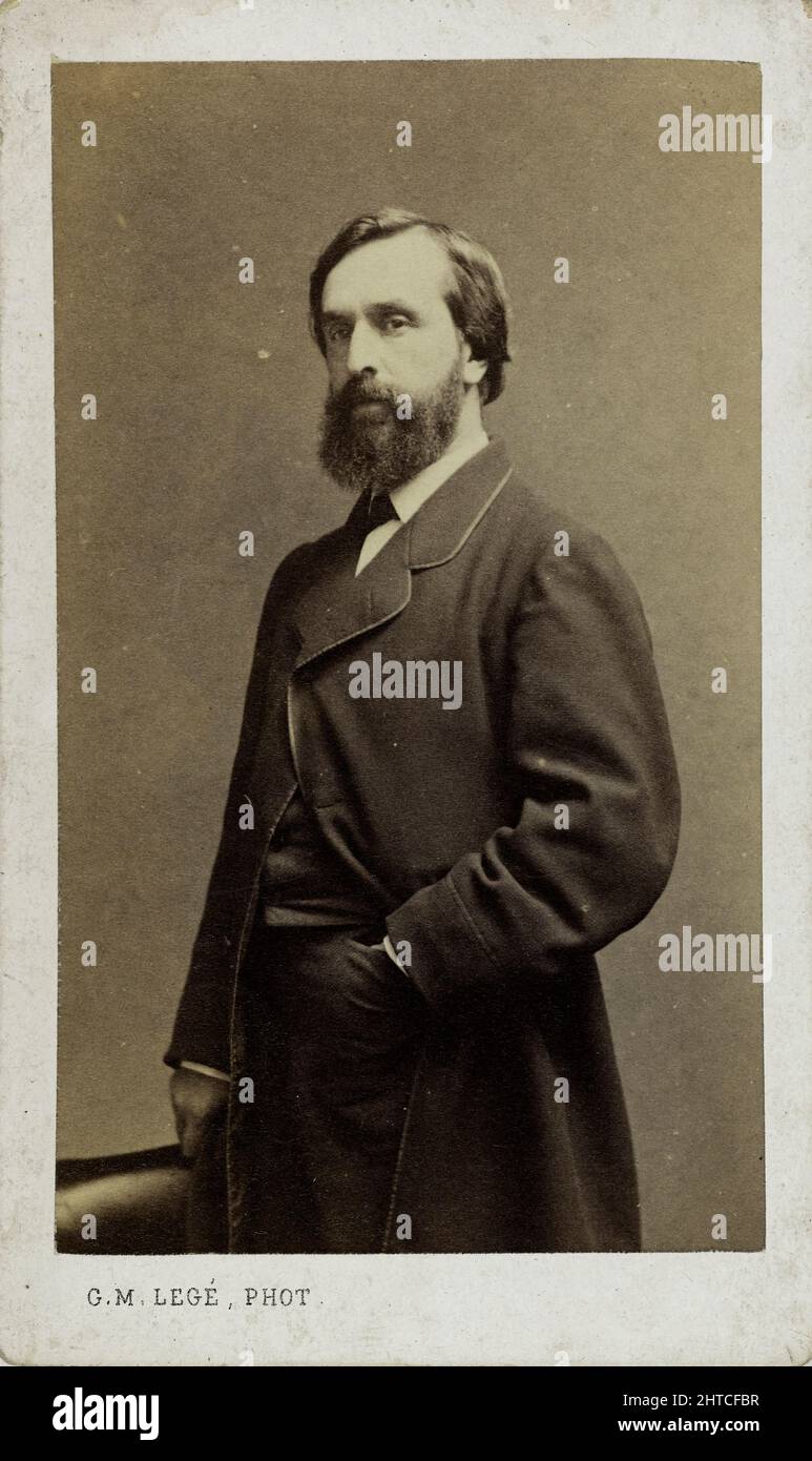 Portrait du compositeur Aristide Hignard (1822-1898), c. 1880. Collection privée. Banque D'Images