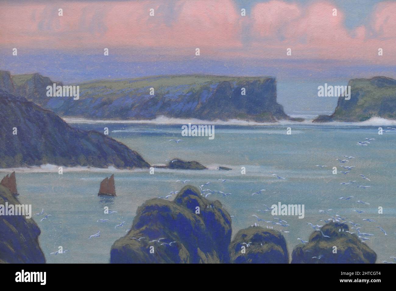 Belle-Ile-en-Mer et #xe0 ; Goulphar. Collection privée. Banque D'Images