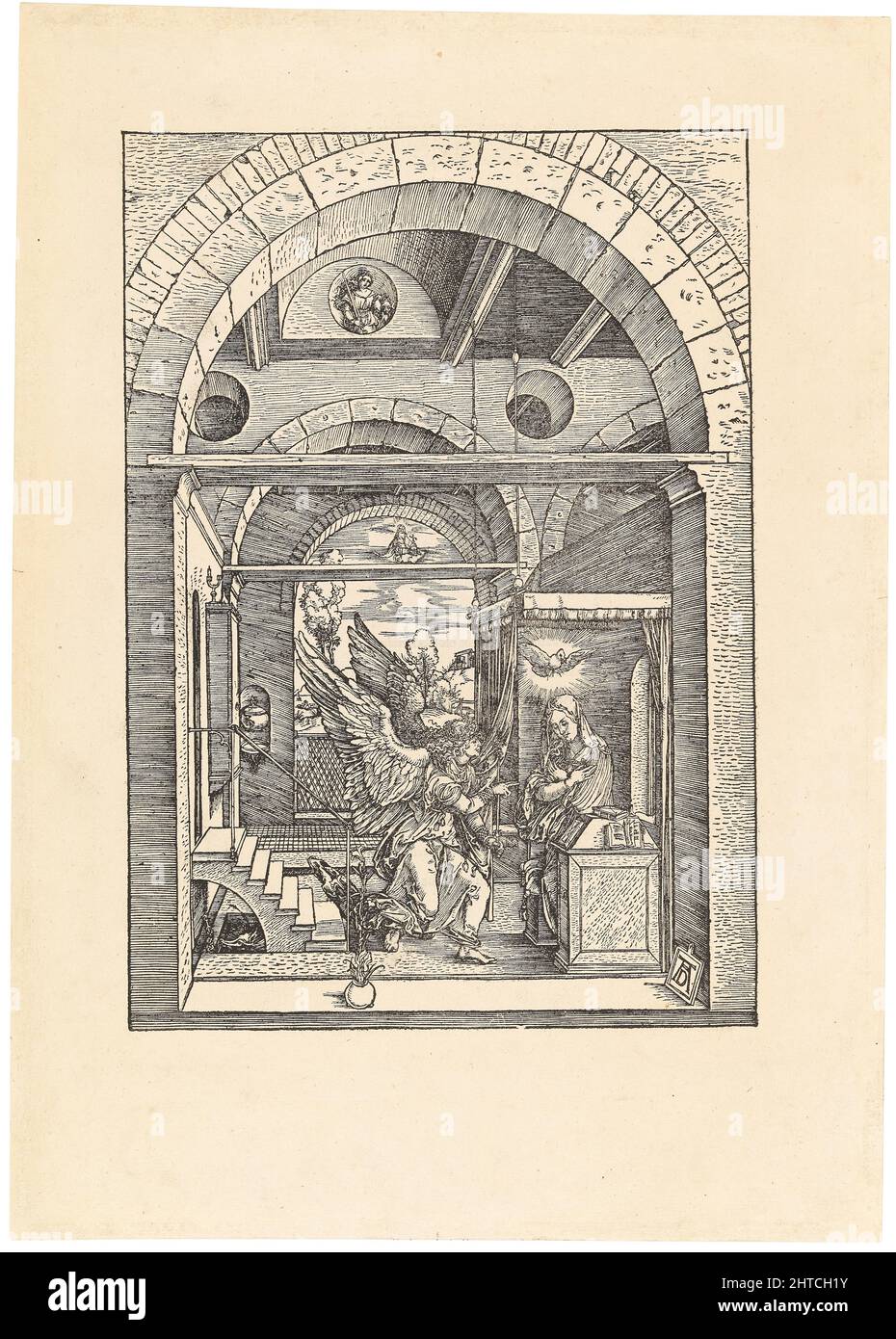 L'Annonciation, de la vie de la Vierge, vers 1503. Collection privée. Banque D'Images