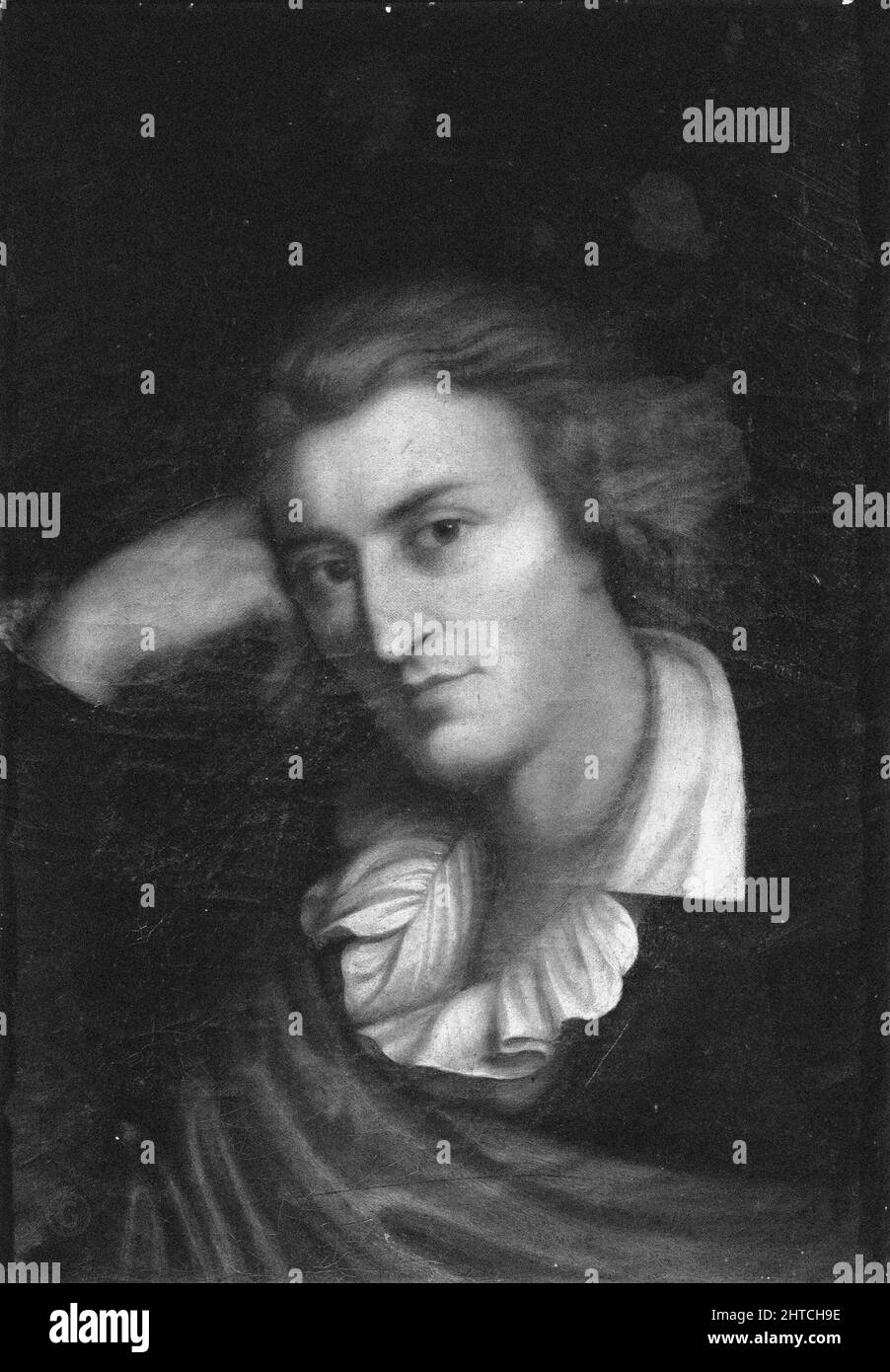 Portrait du poète Percy Byshe Shelley (1792-1822), c. 1830-1840. Trouvé dans la Collection de l'Accademia Carrara, Bergame. Banque D'Images