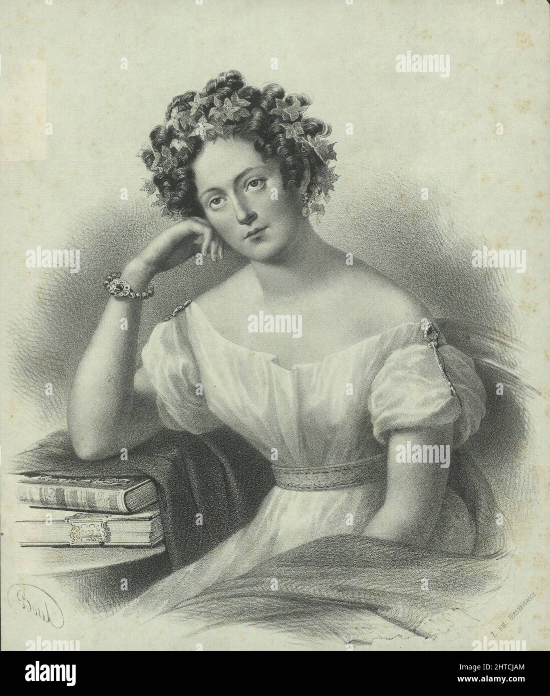 Portrait de Maria Szymanowska (1789-1831). Collection privée. Banque D'Images