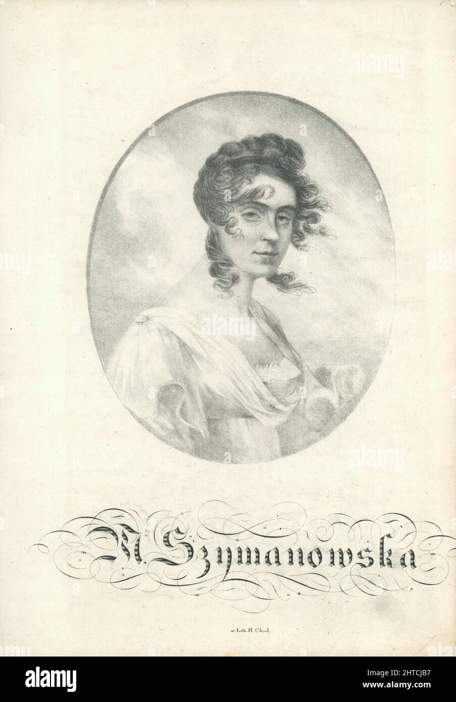 Portrait de Maria Szymanowska (1789-1831). Collection privée. Banque D'Images