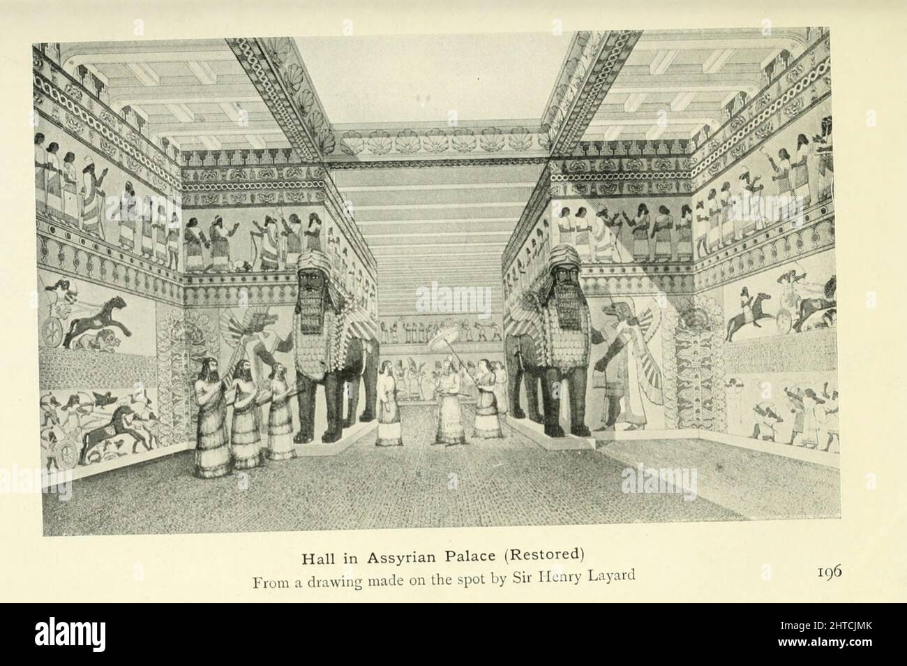 Hall du palais assyrien de Sir Henry Layard du livre « mythes et légendes de Babylonia & Assyria » de Lewis Spence, publié Londres : Harrap 1916 Banque D'Images