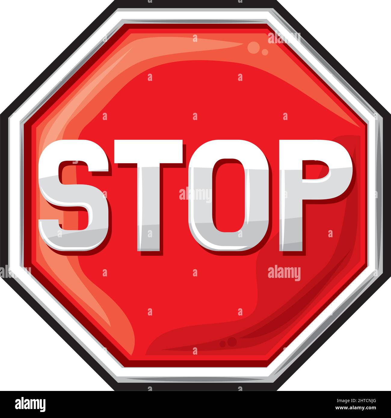 Panneau d'arrêt vector illustration Illustration de Vecteur