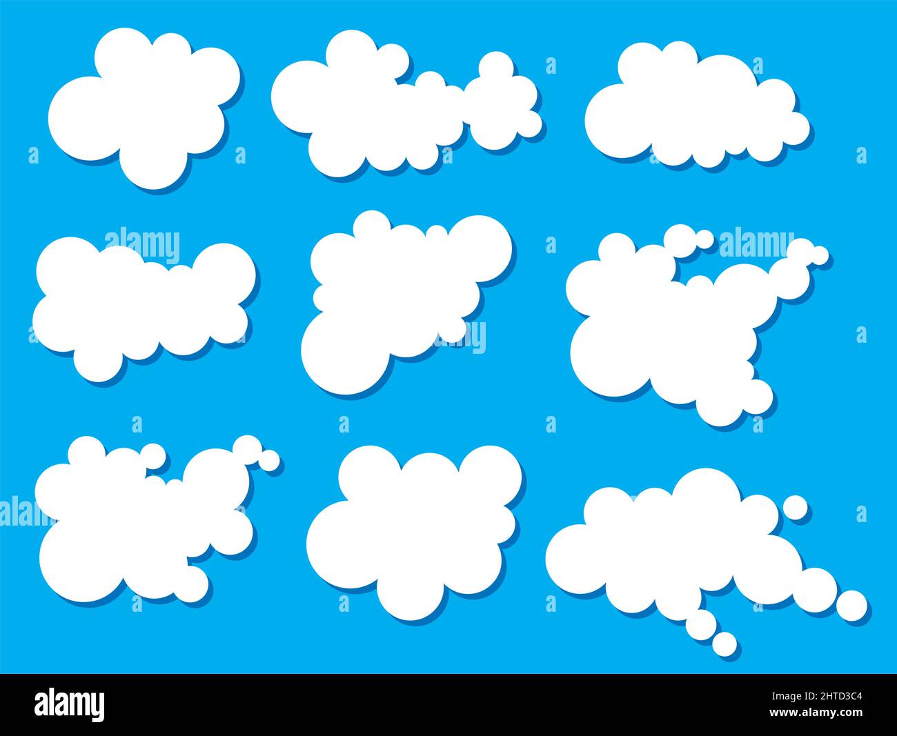 Illustration vectorielle des nuages Illustration de Vecteur