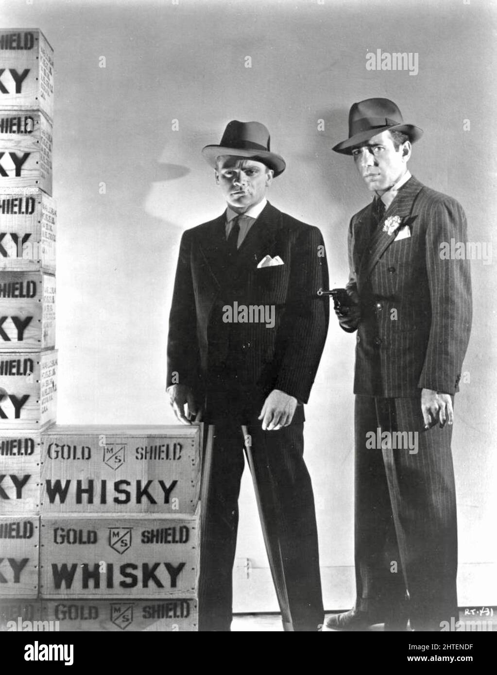James Cagney et Humphrey Bogart dans les années folles Banque D'Images