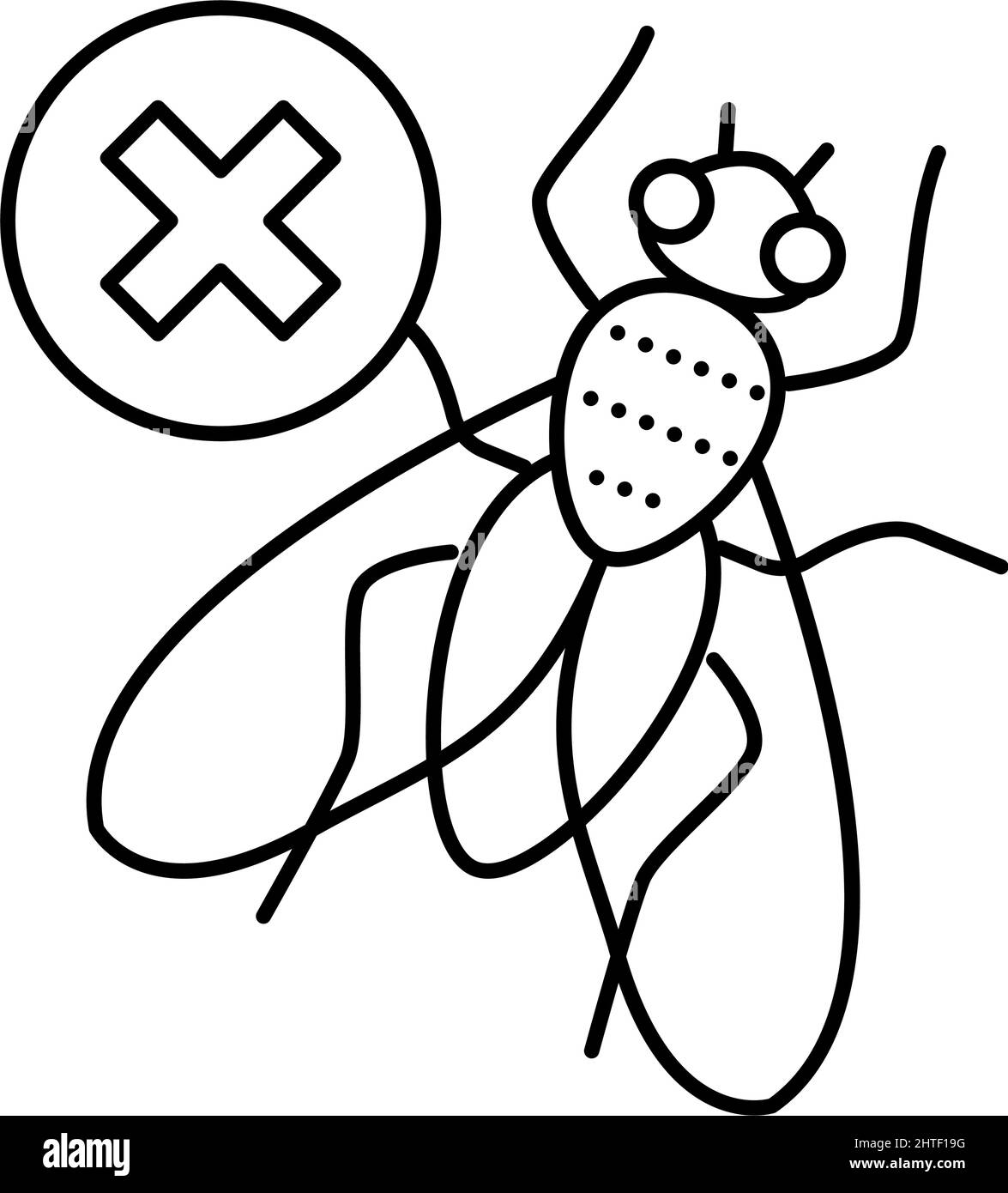 illustration vectorielle de l'icône de la ligne de contrôle de vol Illustration de Vecteur