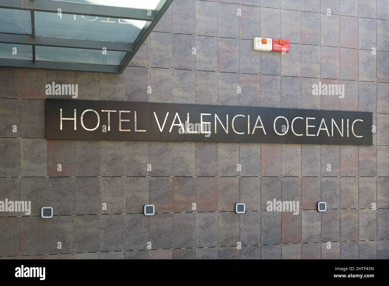 VALENCE, ESPAGNE - 22 FÉVRIER 2022: Hotel Valencia Oceanic géré par Melia Hotels International Banque D'Images
