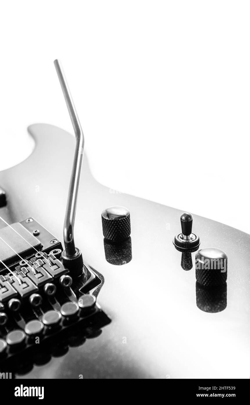Détail d'une guitare Heavy Metal Rock Banque D'Images