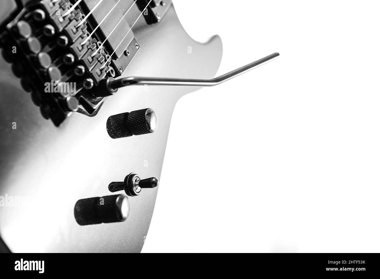 Détail d'une guitare Heavy Metal Rock Banque D'Images