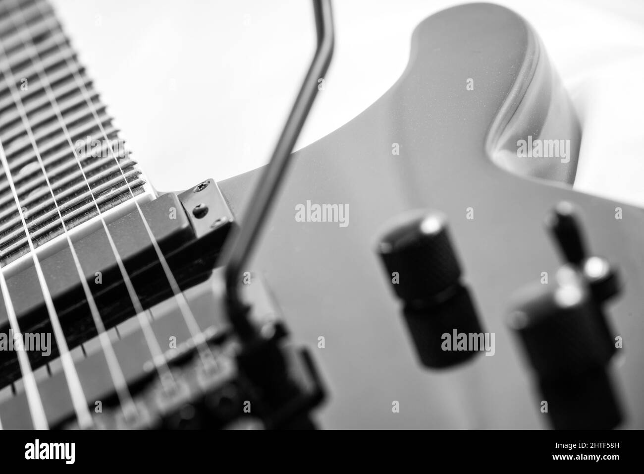Détail d'une guitare Heavy Metal Rock Banque D'Images