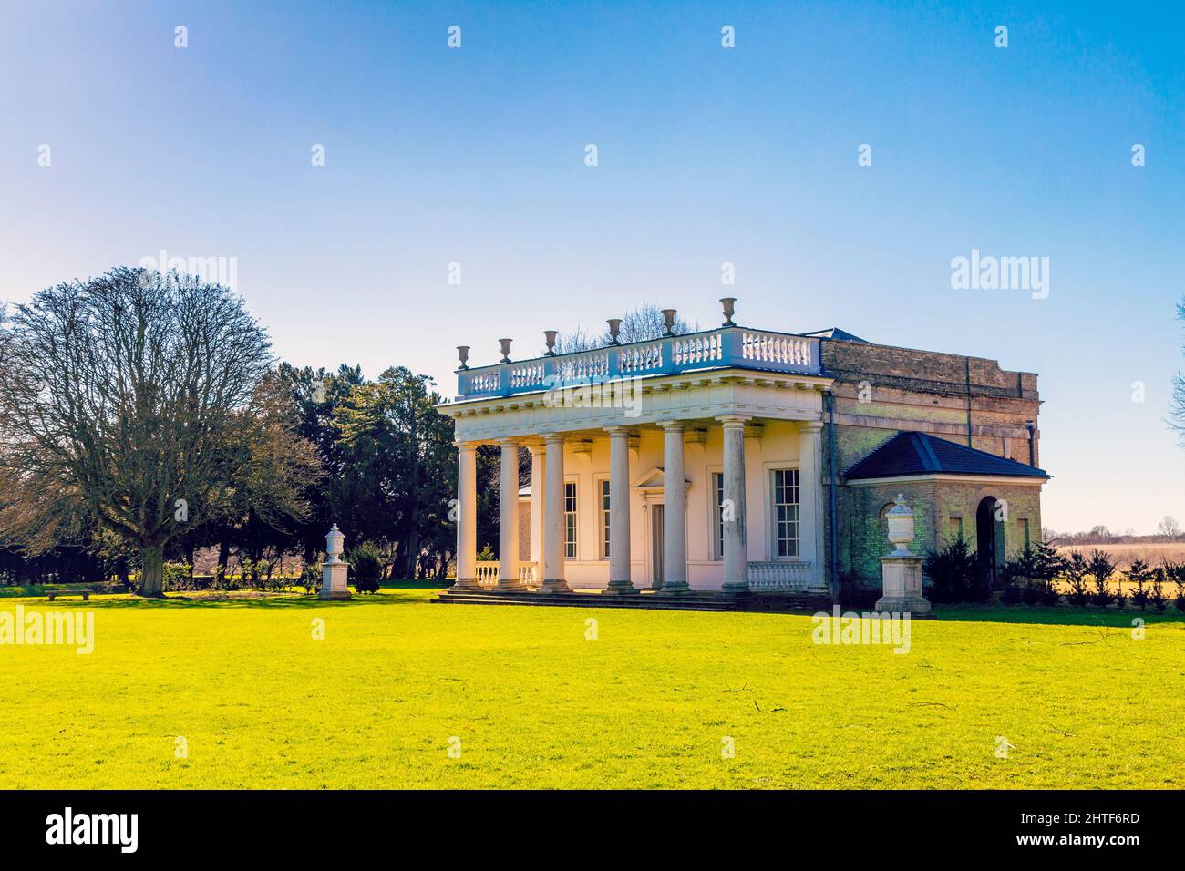 Bowling Green House construite en 1735 par Batty Langley à Wrest Park, Bedfordshire, Royaume-Uni Banque D'Images