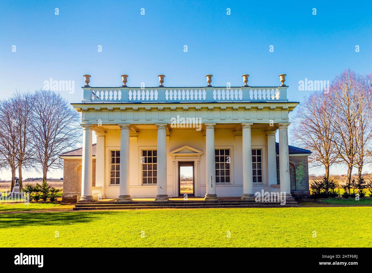 Bowling Green House construite en 1735 par Batty Langley à Wrest Park, Bedfordshire, Royaume-Uni Banque D'Images