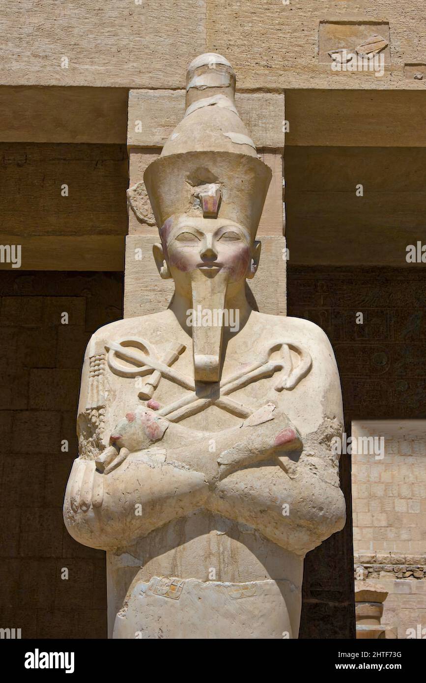 Chef de la reine Hatshepsut Banque D'Images