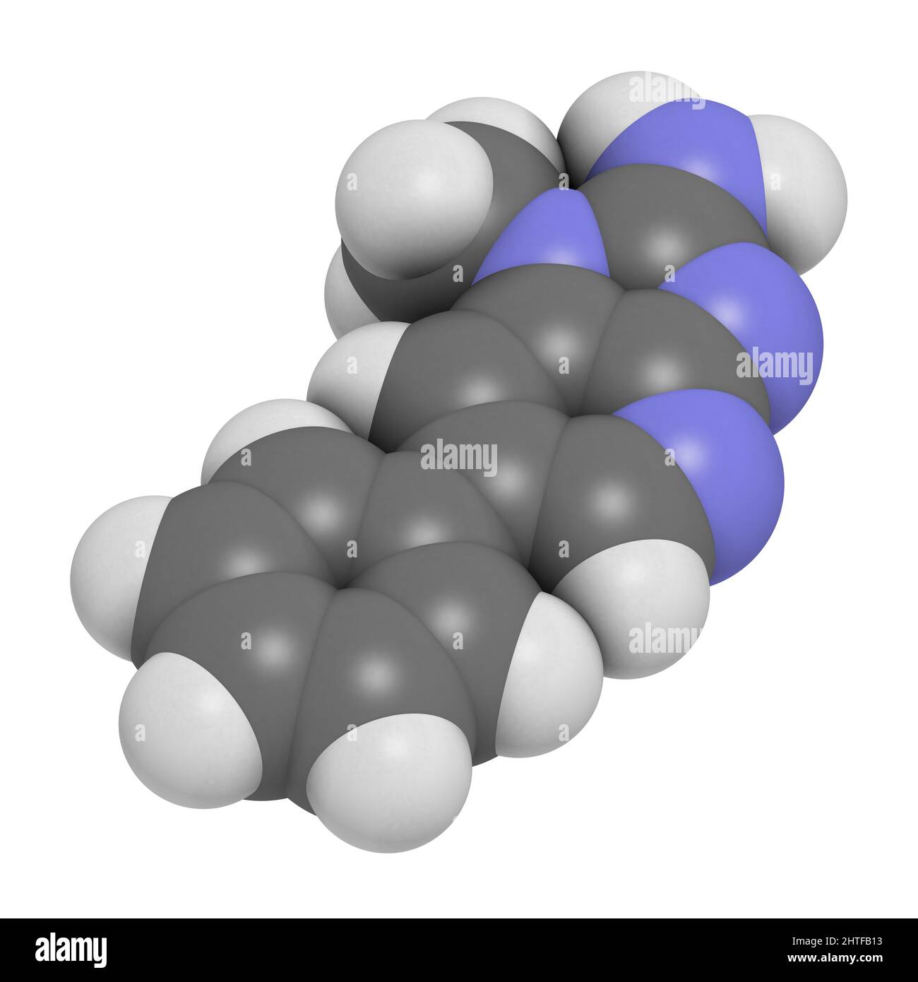 PhIP ou molécule de 2-amino-1-méthyl-6-phénylimidazo(4,5-b)pyridine Banque D'Images