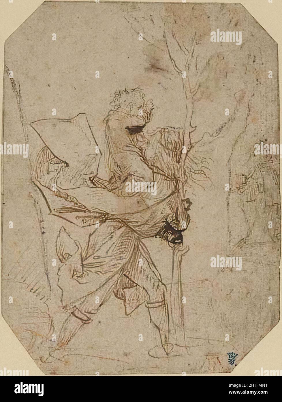 Hieronymus Bosch - Saint Christopher 1 Banque D'Images