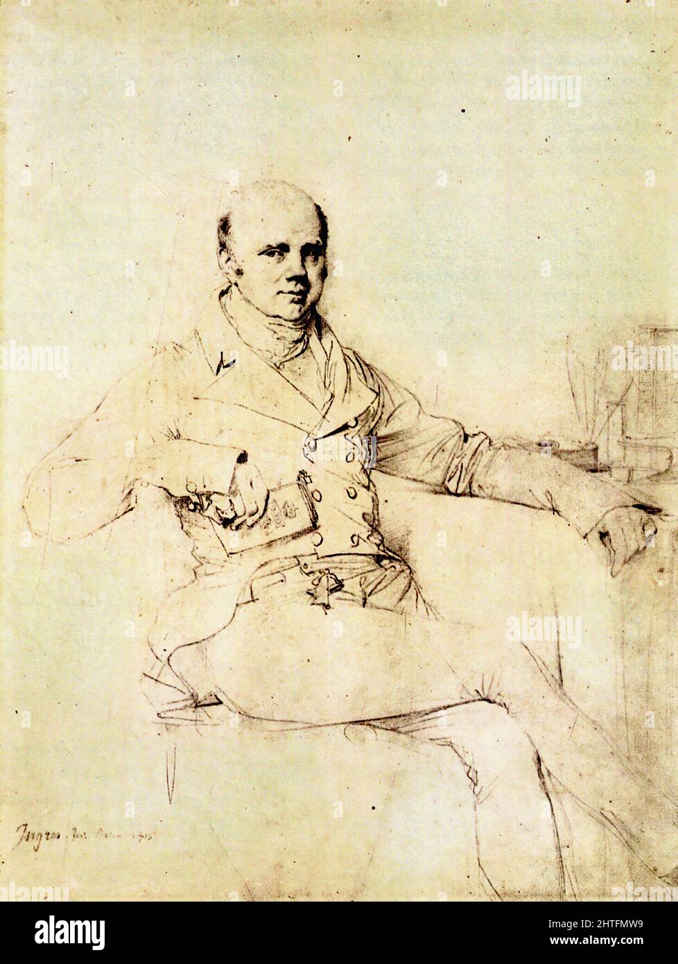 Jean-Auguste-Dominique Ingres - John Russel Sixième duc Bedford Banque D'Images