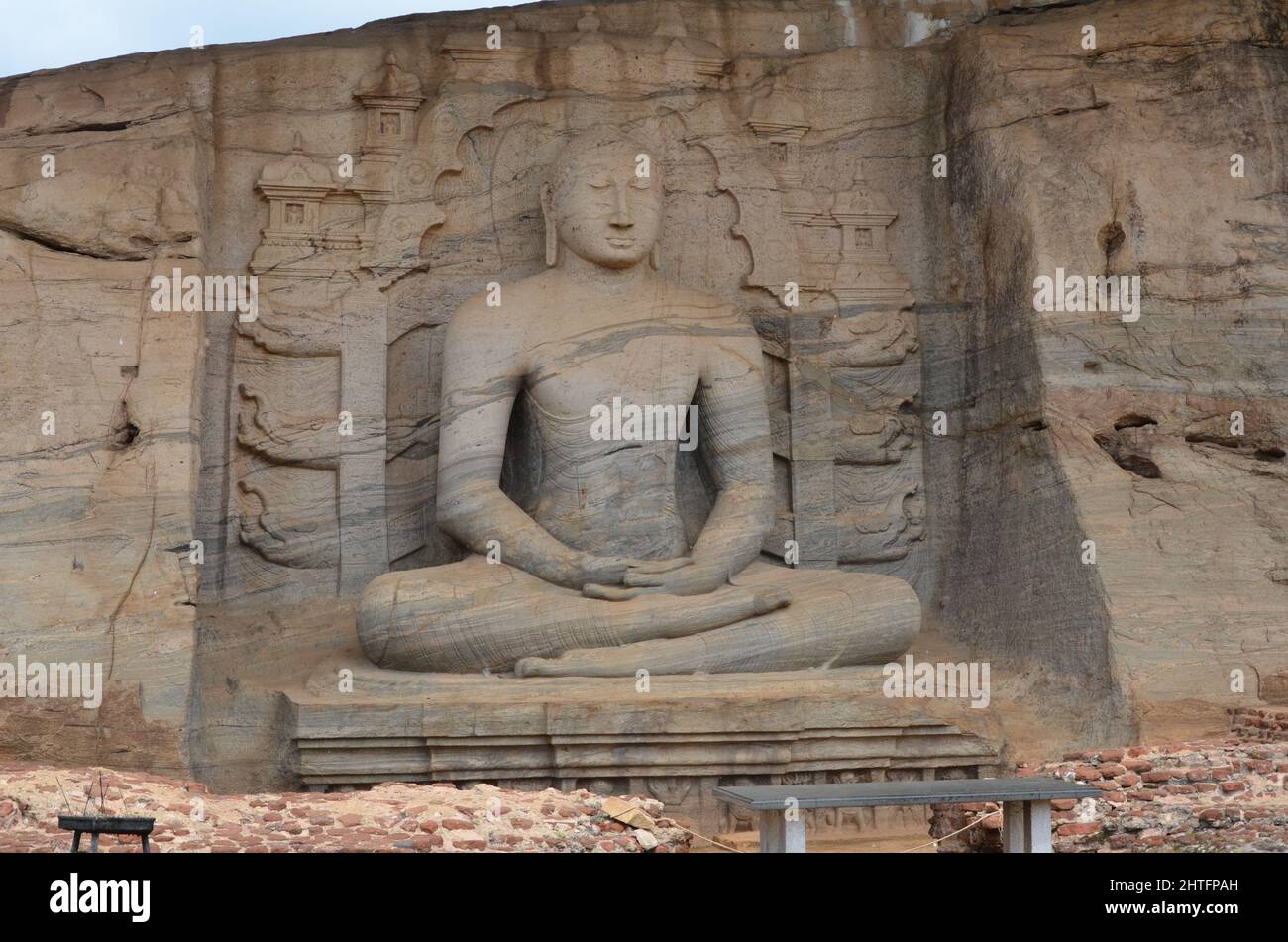 Ancienne ville de Polonnaruwa Nissankamallapura Sri Lanka Banque D'Images