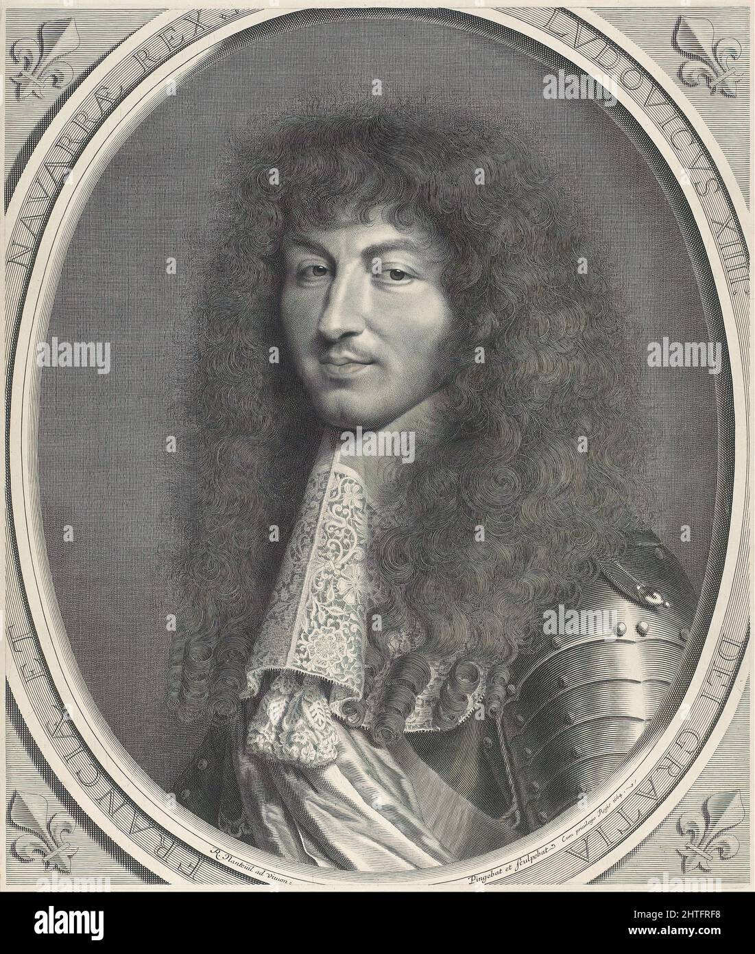 Robert Nanteuil - Portrait de Louis XIV Banque D'Images