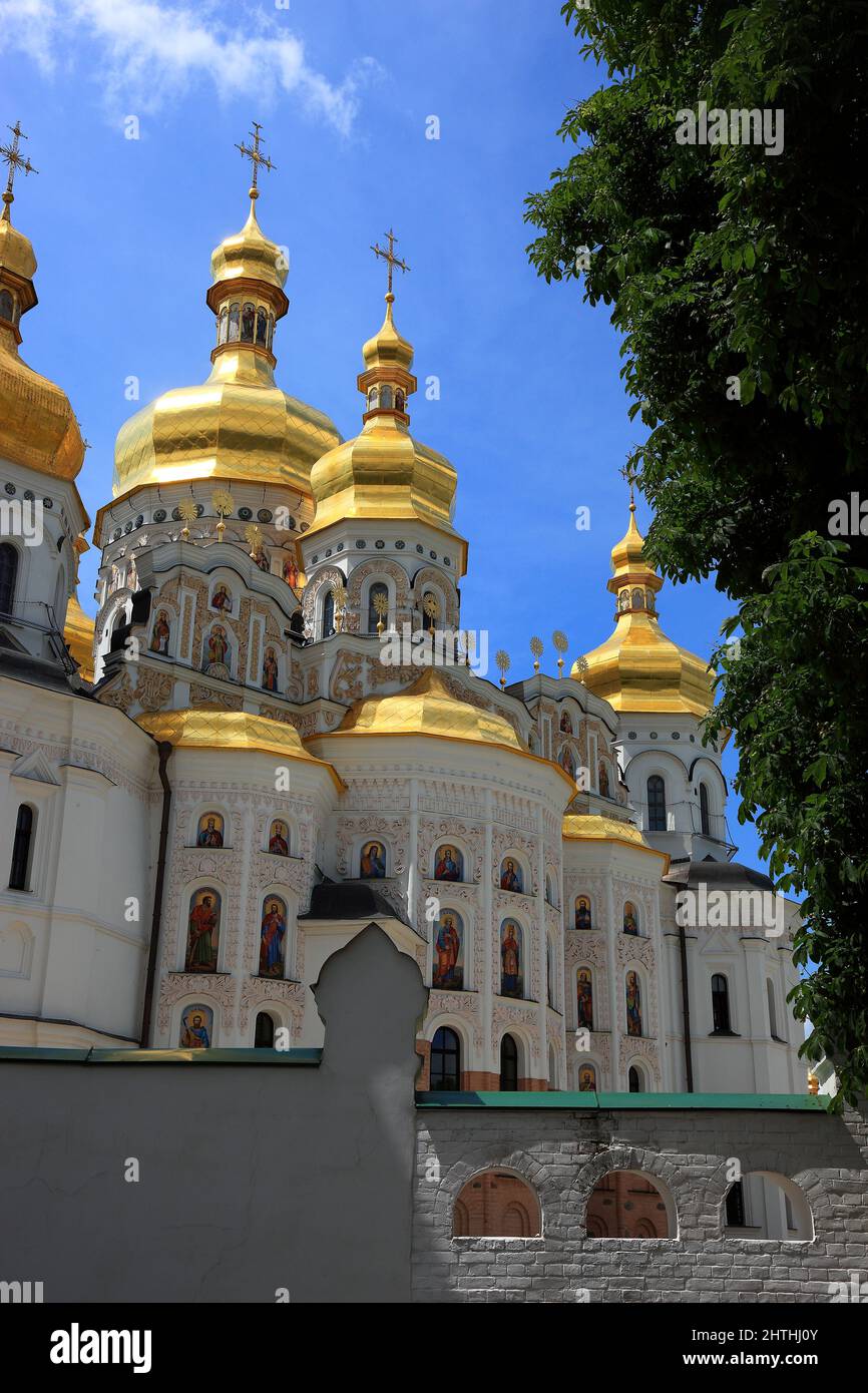 Ukraine, Stadt Kiew, die Uspenski-Kathedrale, Teil des Kiewer Hoehlenklosters, Heiliges Mariae-Himmelfahrt-Kloster, Petscherskaja Lawra Banque D'Images