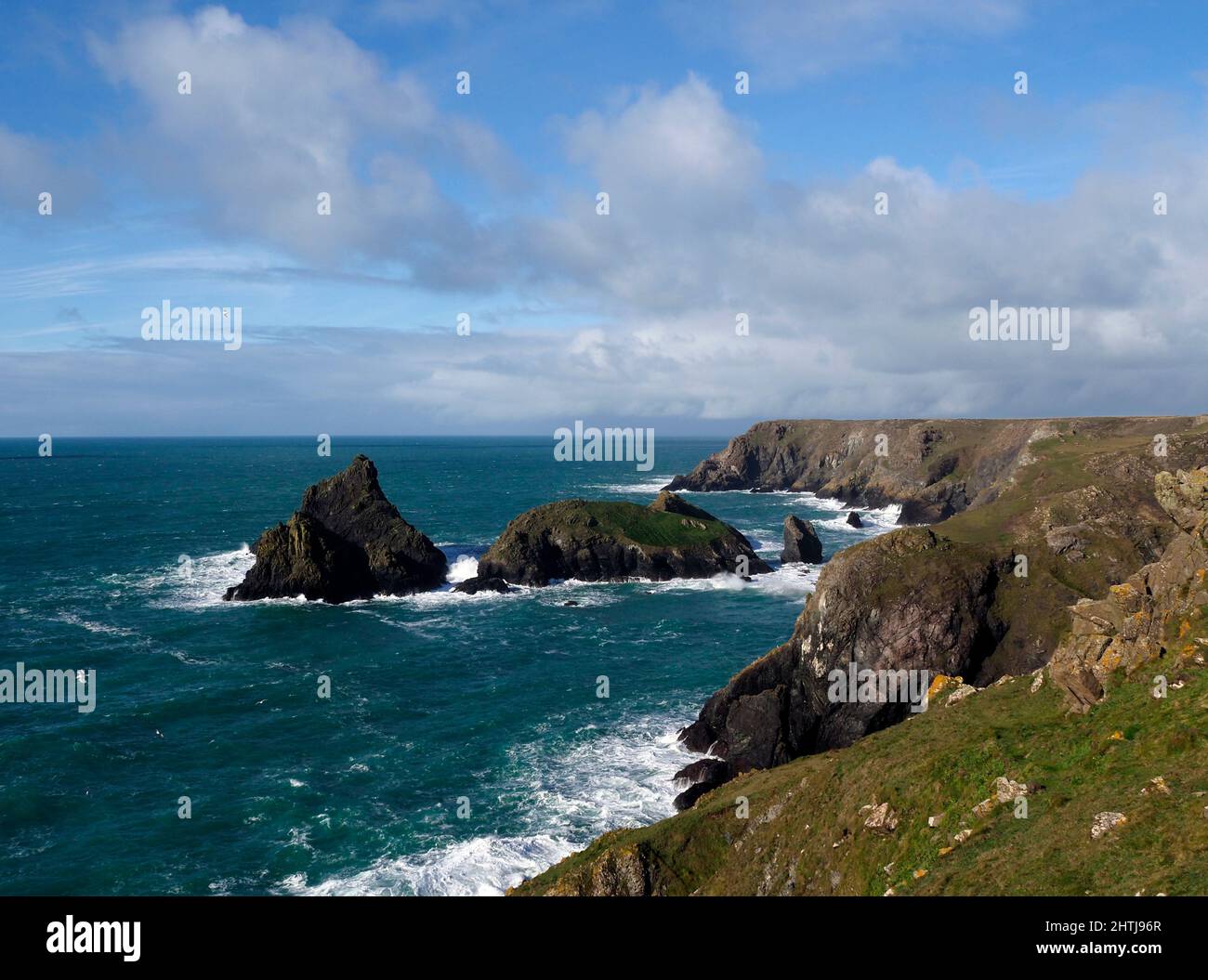 Kynance Cove, le Lizard, Cornwall Banque D'Images