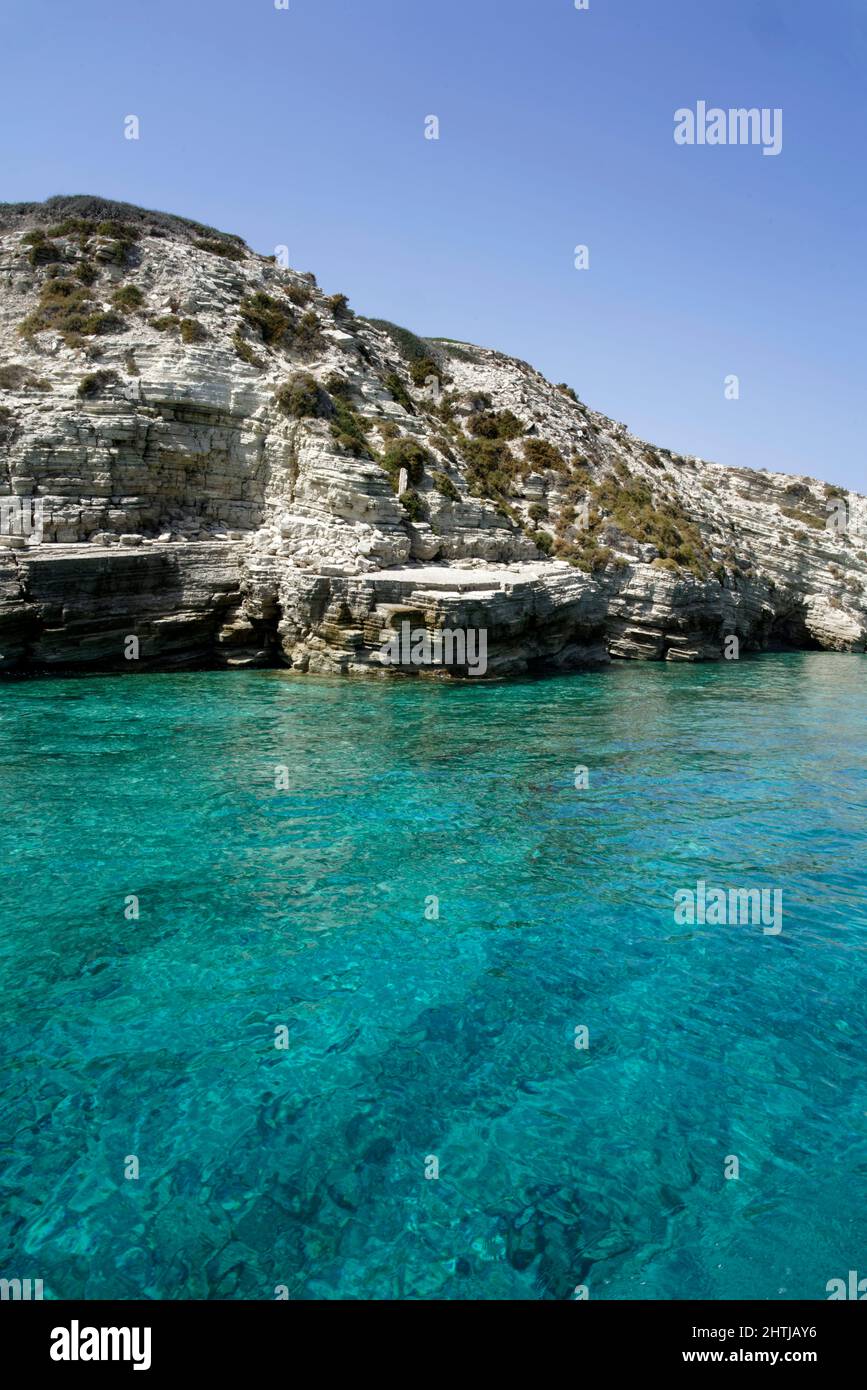 Île Megalo Aspriisi, île Lipsi ou Lissos, Archipel du Dodécanèse, Ile ...