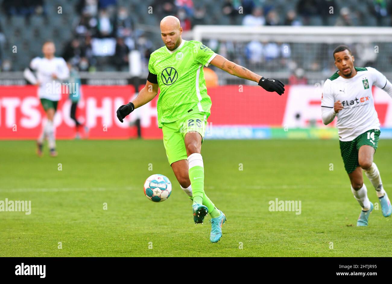 Bundesliga, Borussia Park Mönchengladbach: Borussia Mönchengladbach vs VfL Wolfsburg; Banque D'Images