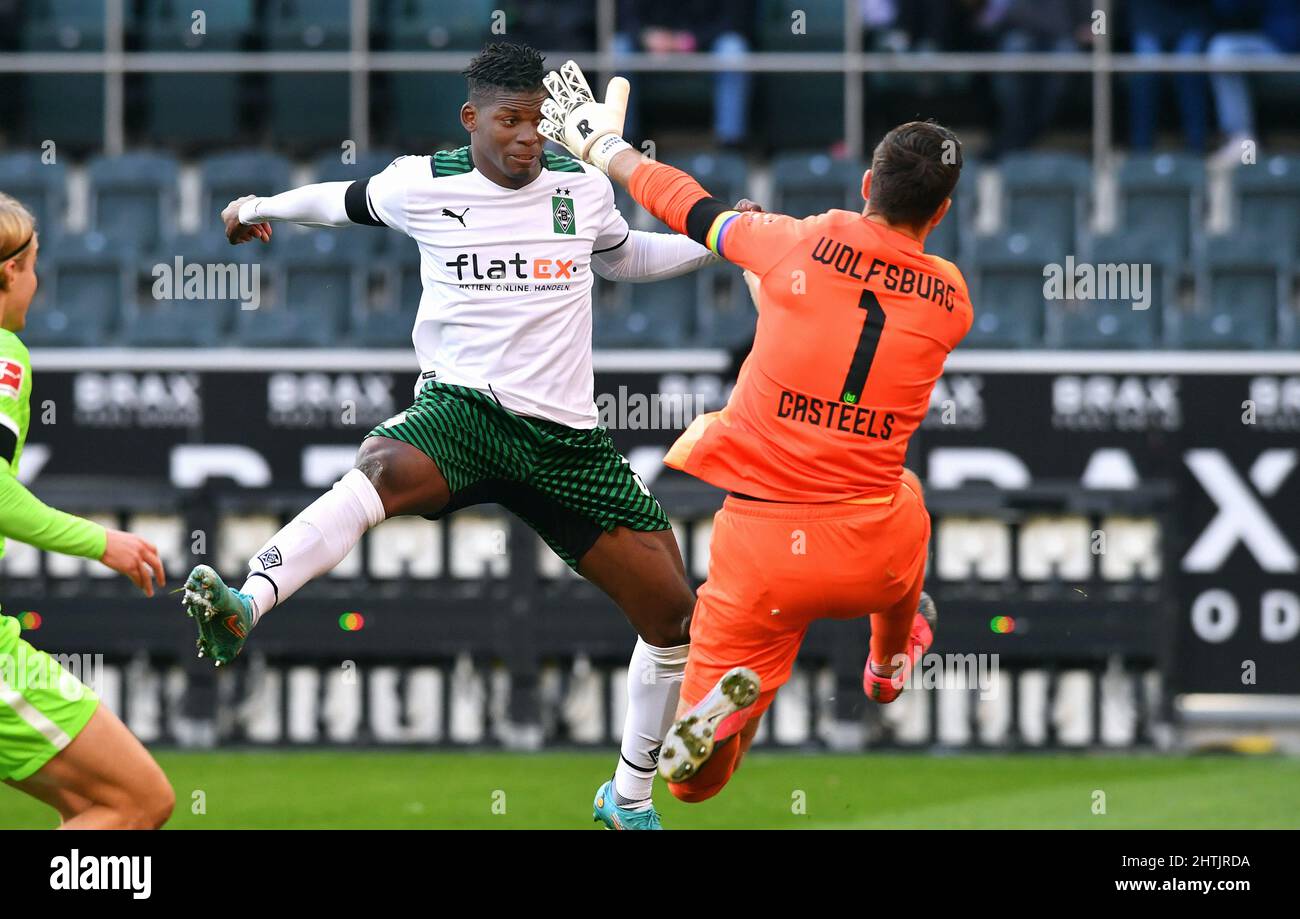 Bundesliga, Borussia Park Mönchengladbach: Borussia Mönchengladbach vs VfL Wolfsburg; Banque D'Images