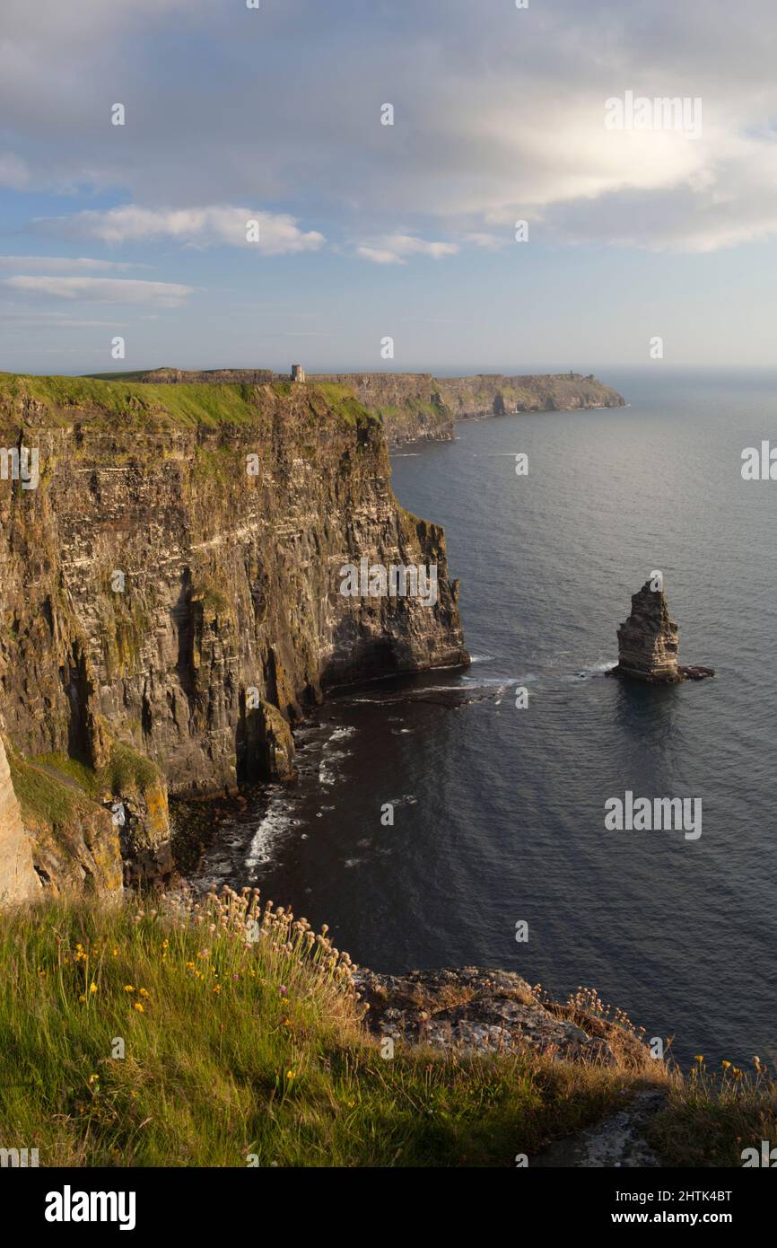 Les falaises de Moher, comté de Clare, Irlande Banque D'Images