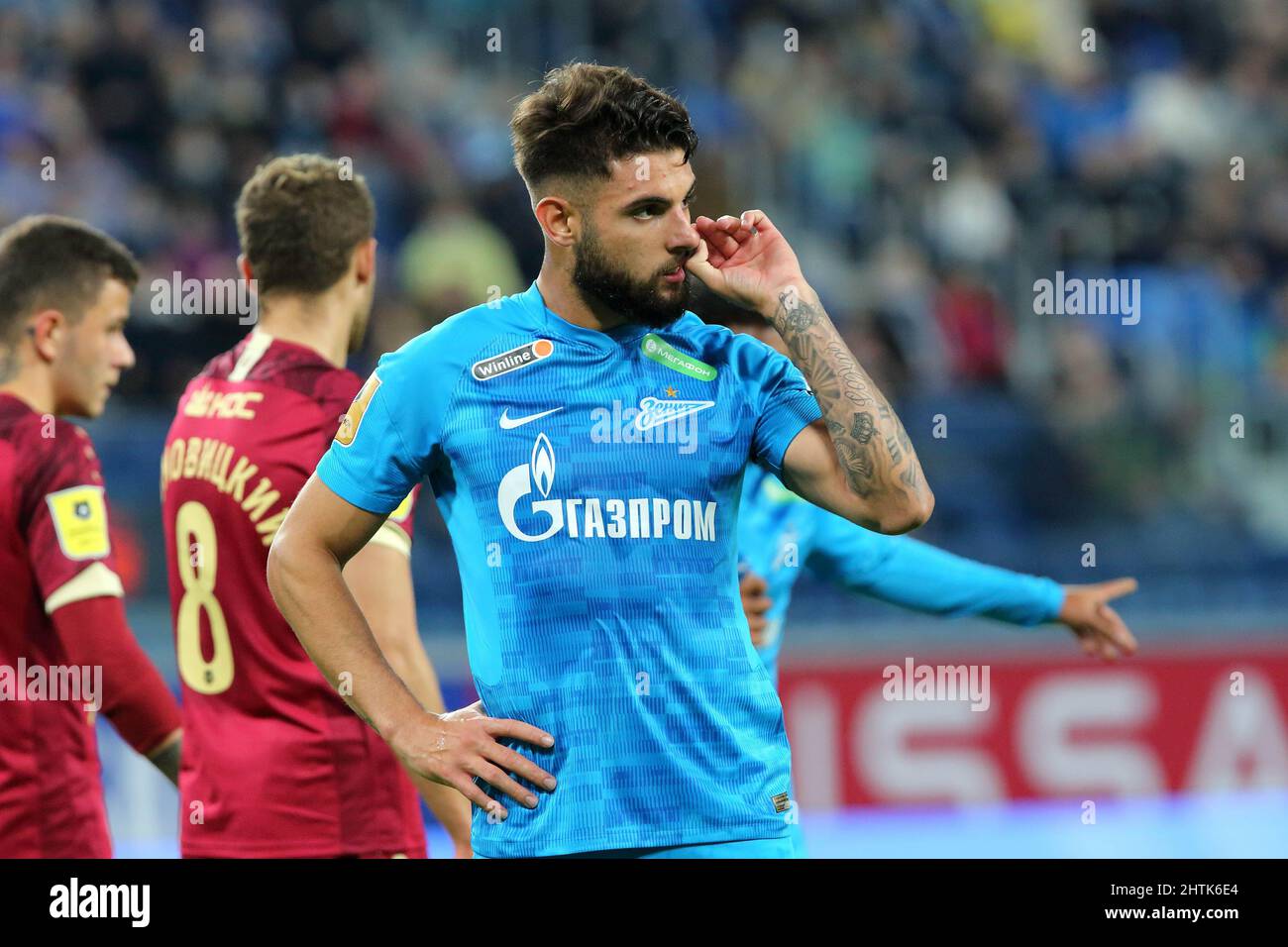 Yuri Alberto de Zenit vu lors du match de football de la première Ligue russe entre Zenit et le FC Rubin Kazan à l'Arena Gazprom. Score final; Zenit 3:2 FC Rubin Kazan. (Photo par Aleksandr Kulebyakin / SOPA Imag/Sipa USA) Banque D'Images