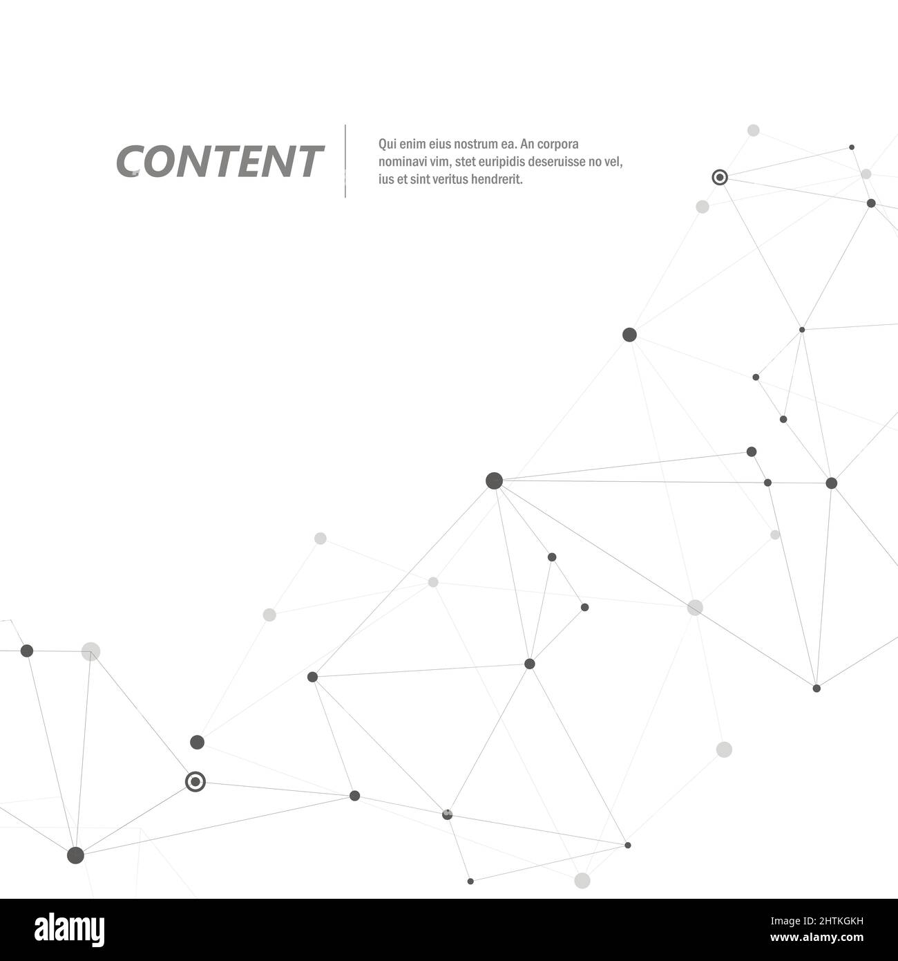 Formes géométriques vectorielles et de triangles de connexion Illustration de Vecteur