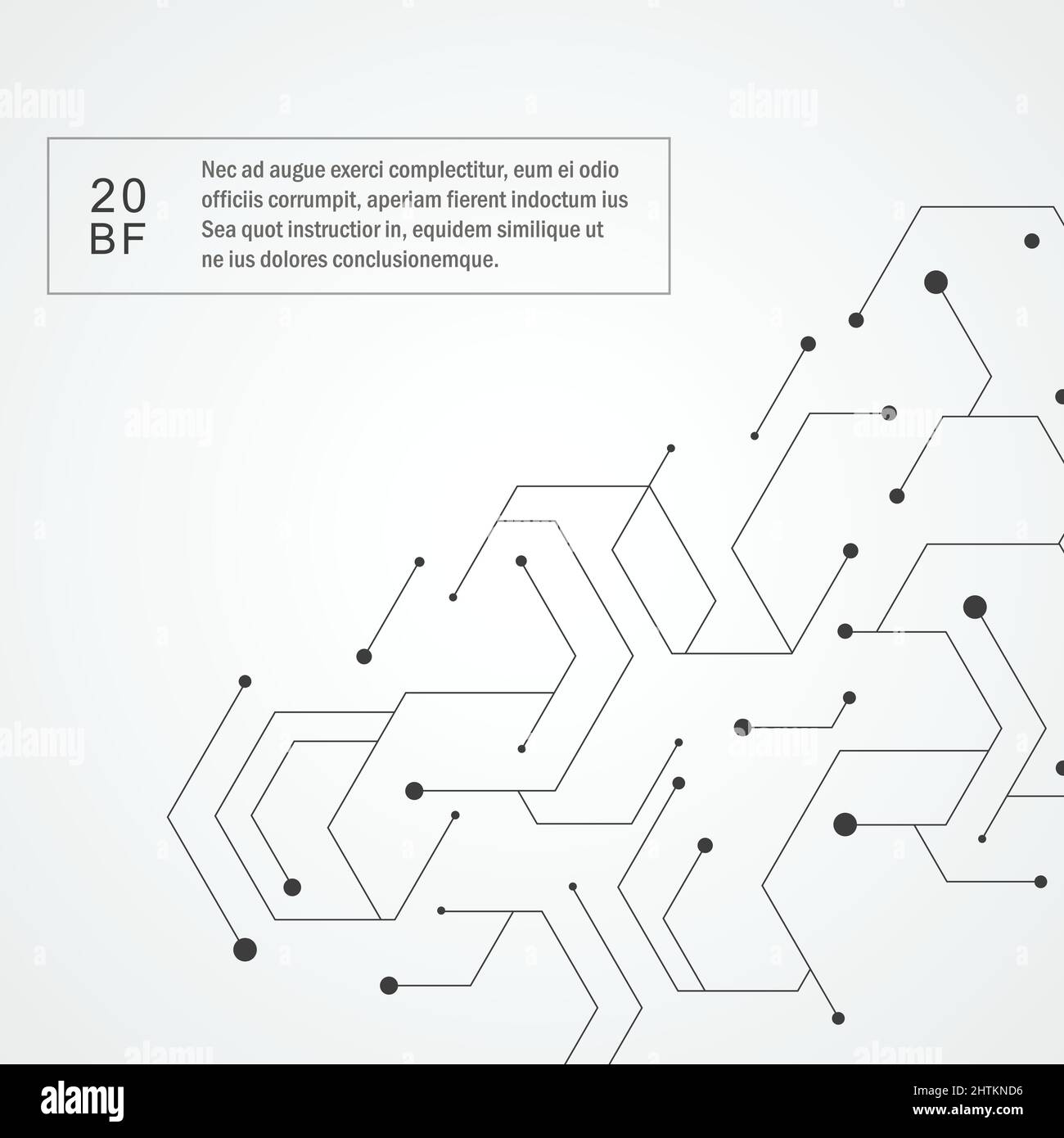 Technologie structure hexagons Illustration de Vecteur