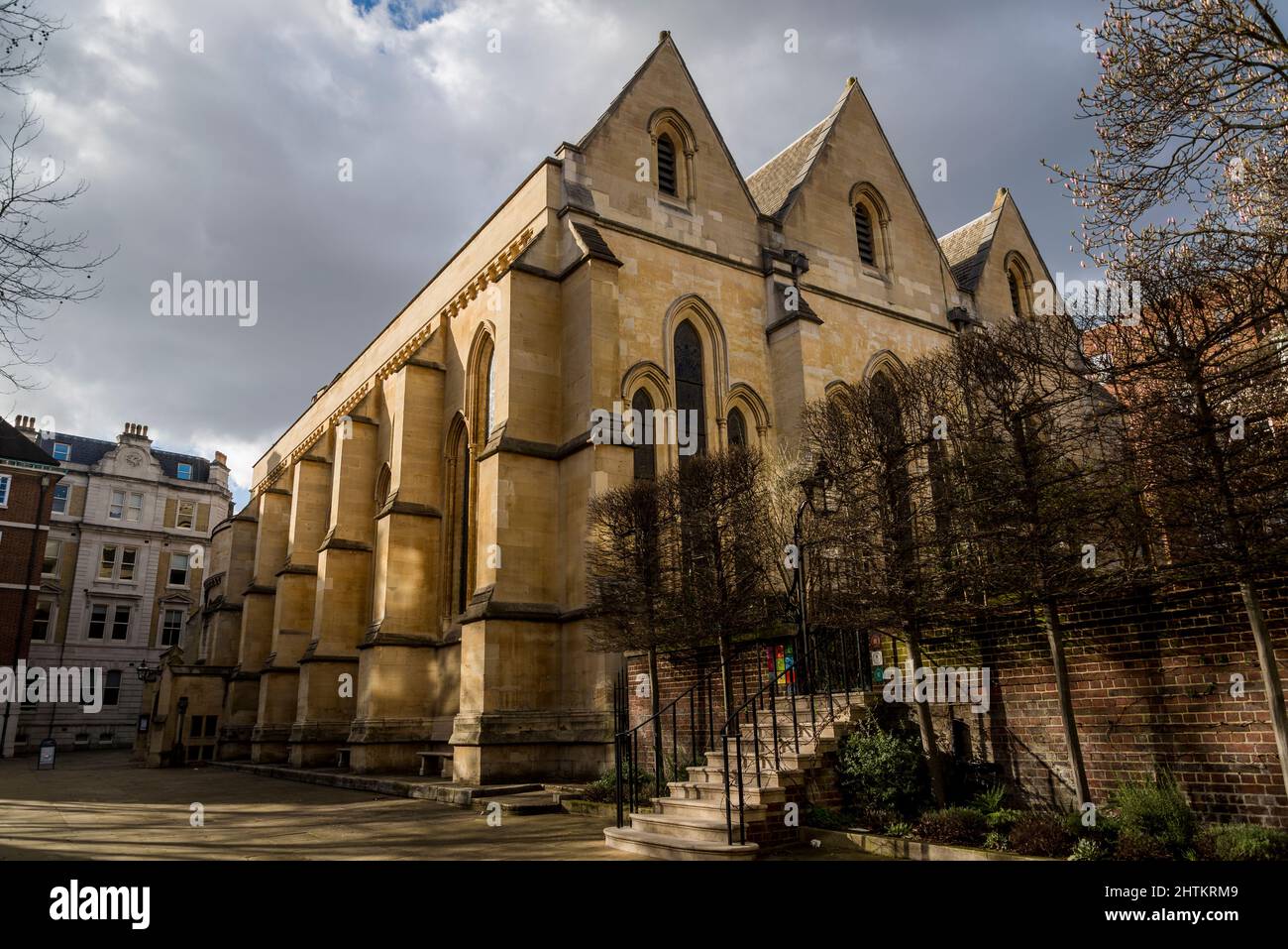 Temple Church, une église royale particulière de la ville de Londres construite par les Templiers en 12th siècle, Londres, Angleterre, Royaume-Uni Banque D'Images