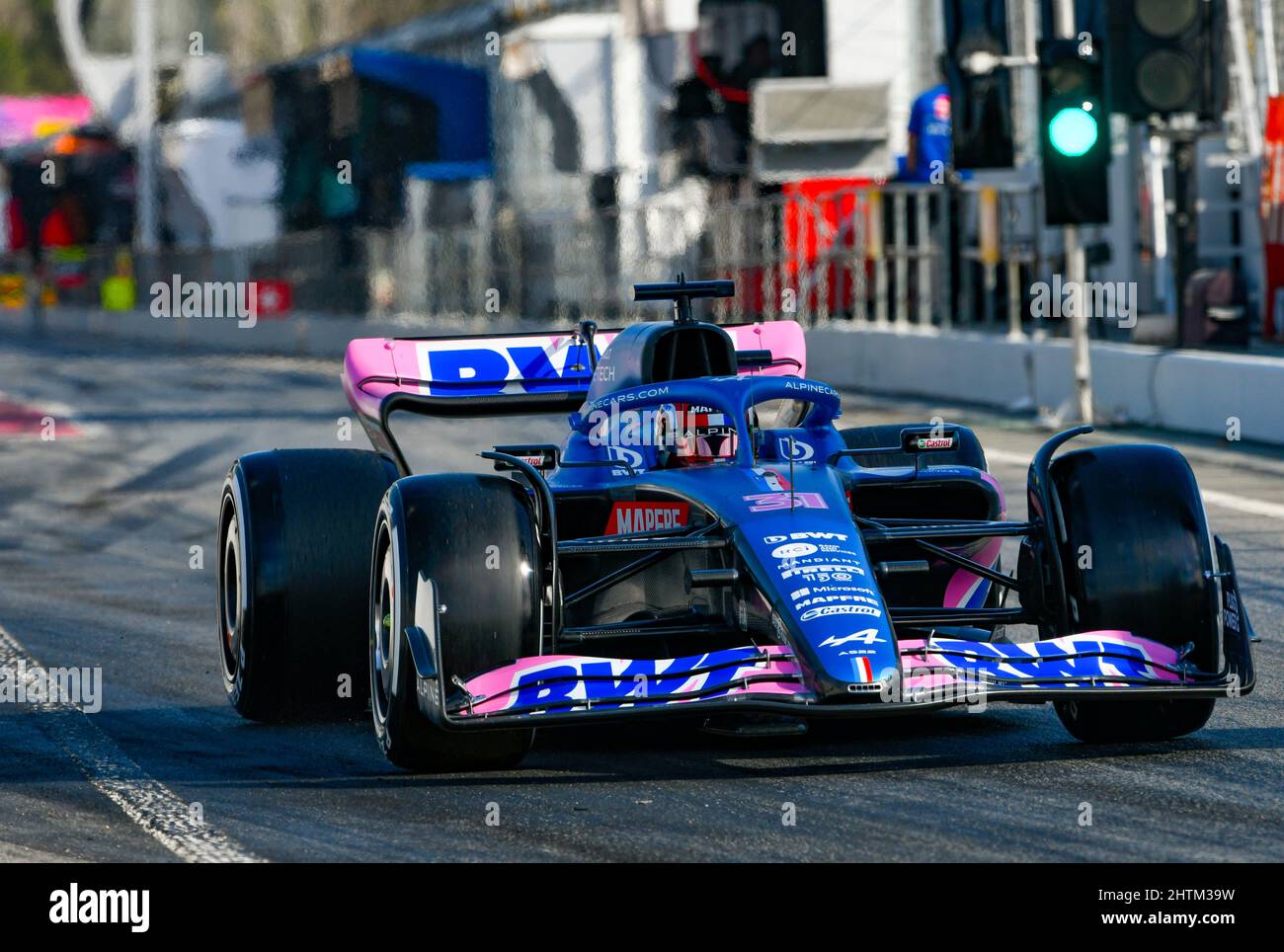 Circuit de Barcelone-Catalunya, Montmelo, Espagne, 23,2.2022, Motorsport: Formule 1 saison 2022, essais pré-saison - Esteban Ocon (FRA), BWT Alpine Banque D'Images