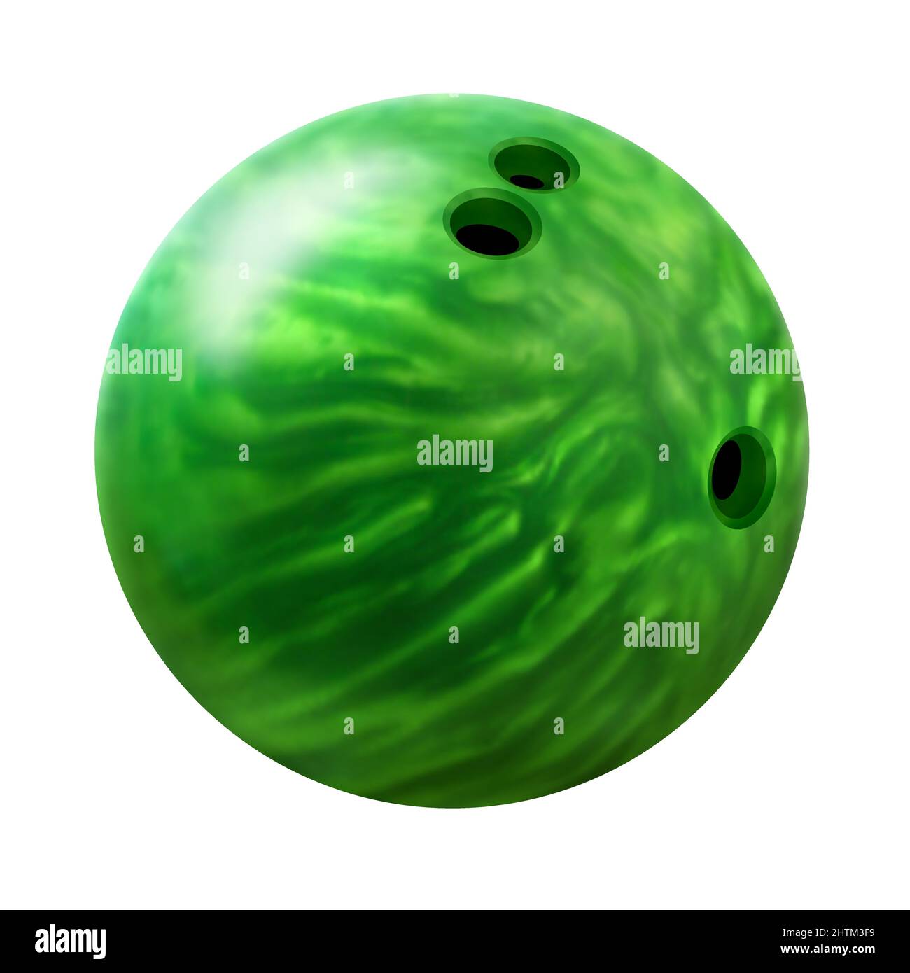 Illustration vectorielle de boule de bowling sur fond blanc. Illustration de Vecteur