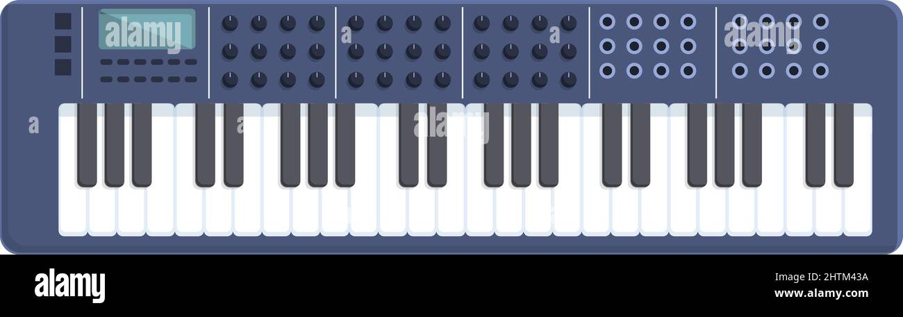 Vecteur de dessin animé de l'icône du synthétiseur Sing. Clavier musical.  Piano audio Image Vectorielle Stock - Alamy