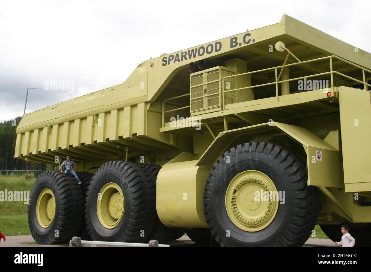 Sparwood BC, Big Truck, Canada Banque D'Images