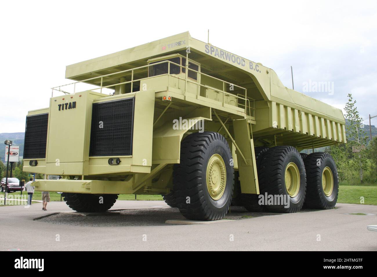 Sparwood BC Big Trucks Canada Banque D'Images