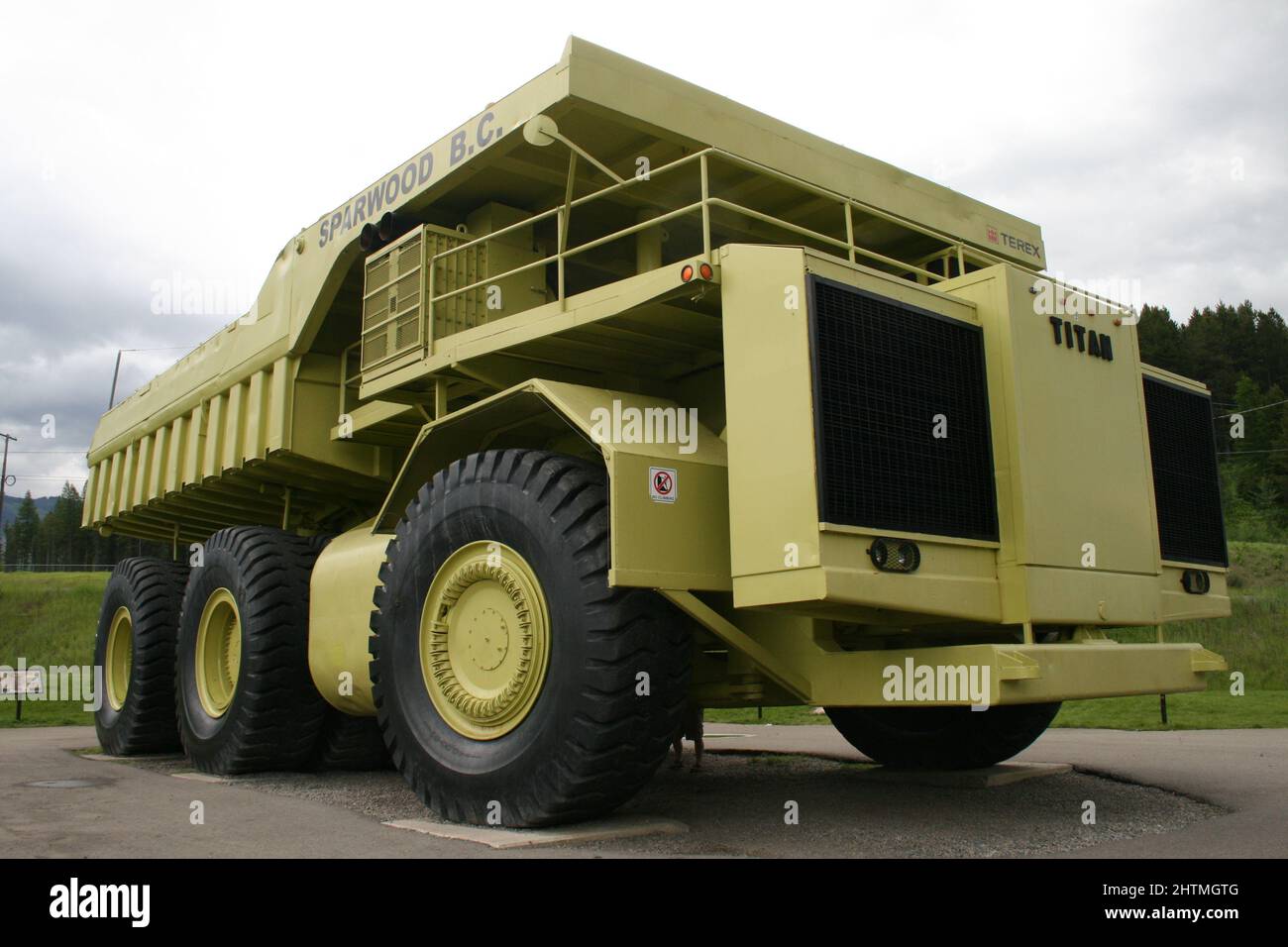 Sparwood BC Truck Canada Banque D'Images