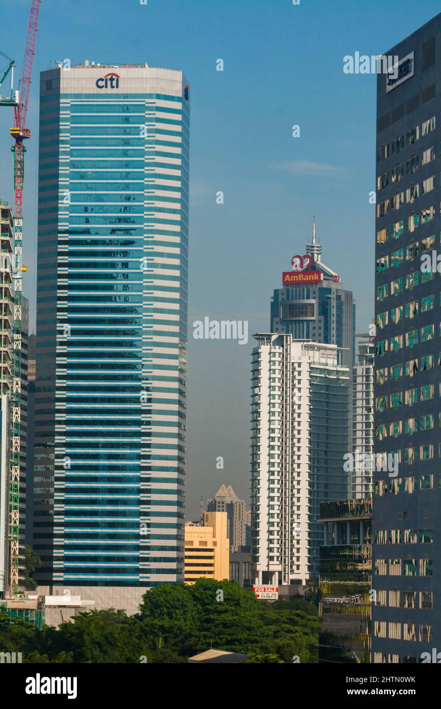 Menara Citibank ou Citibank Tower 50 étages un immeuble de bureaux de classe A situé au coeur de KLCC, Bukit Bintang, Kuala Lumpur, Malaisie Banque D'Images