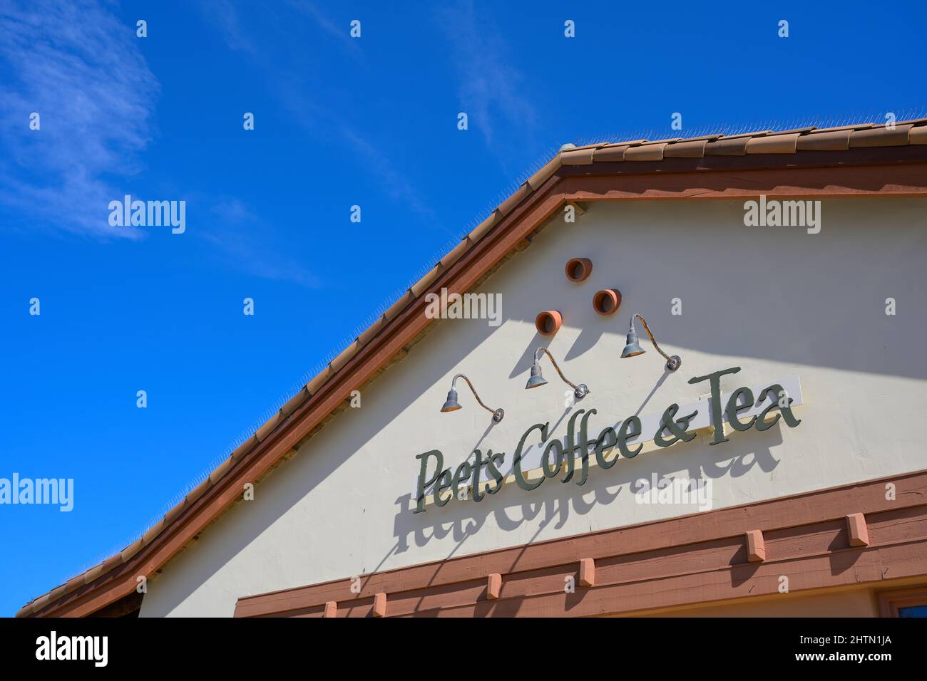 Peet's Coffee & Tea, Monterey CA Banque D'Images