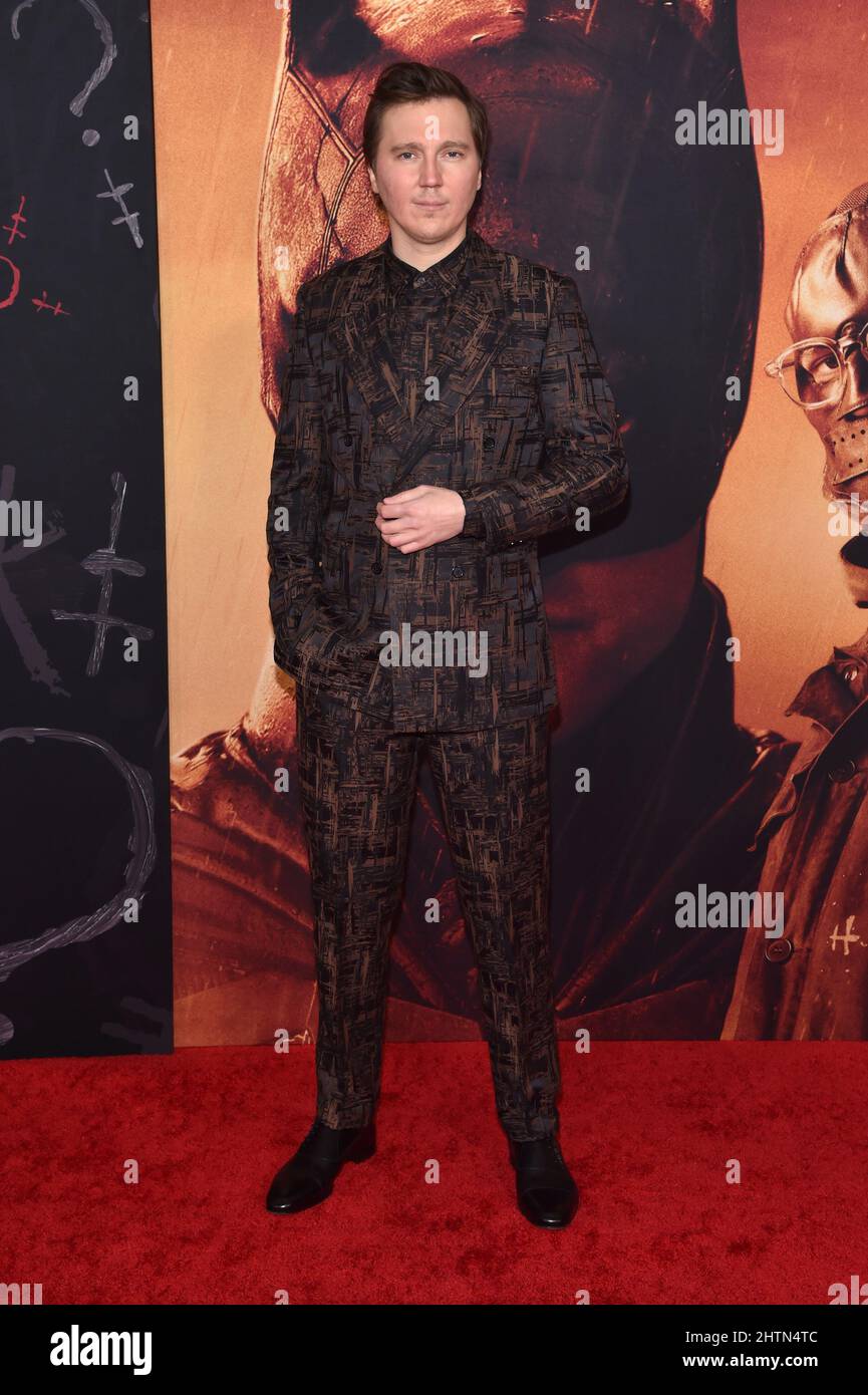 New York, NY, États-Unis. 01st mars 2022. Paul Dano à la première mondiale de Batman le 01 mars 2022 à New York. Crédit : John Palmer/Media Punch/Alamy Live News Banque D'Images