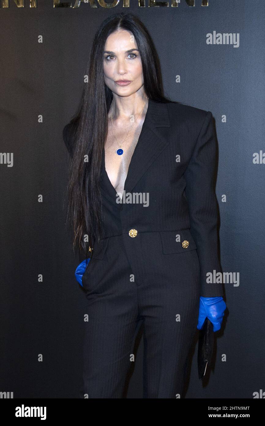 Demi moore 2022 2023 de saint laurent Banque de photographies et d