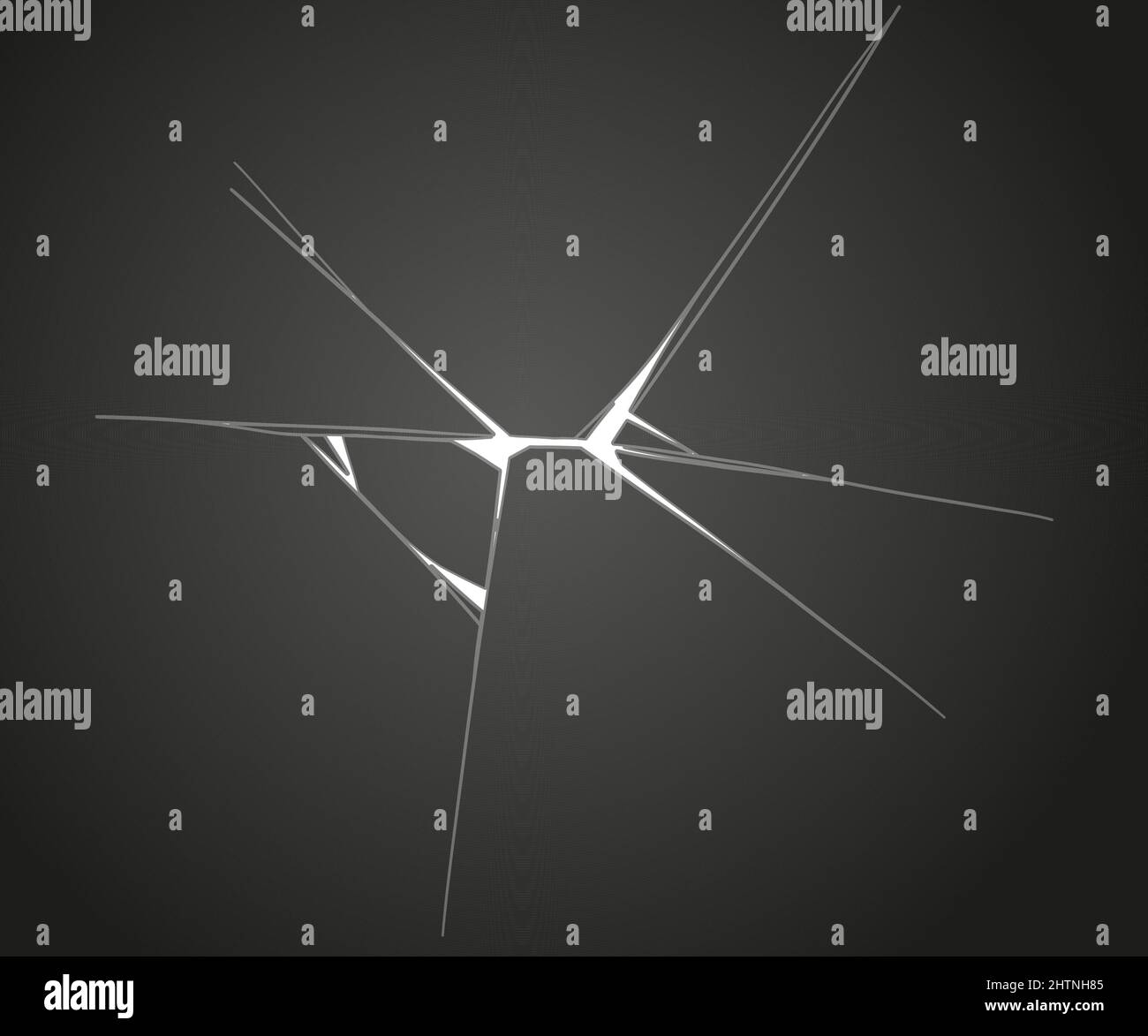 Fissures de la vitre. Glace cassée. Puces sur surface transparente, affichage électronique, fenêtre. Illustration d'esquisse vectorielle. Illustration de Vecteur