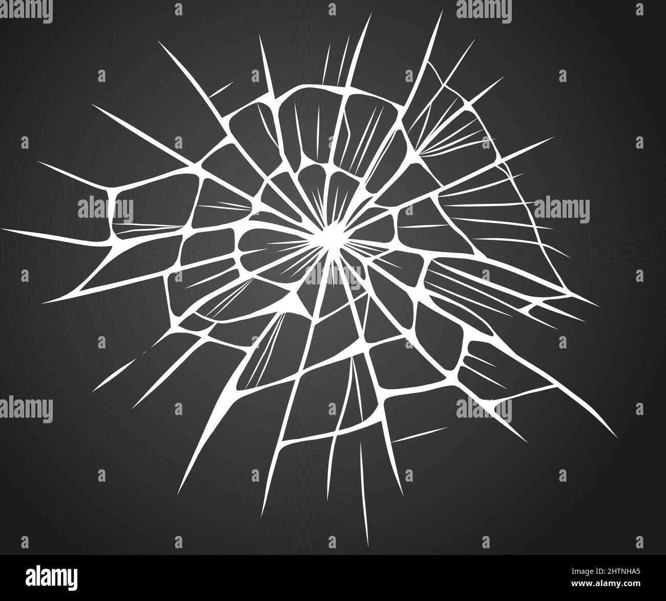 Fissures de la vitre. Glace cassée. Puces sur surface transparente, affichage électronique, fenêtre. Illustration d'esquisse vectorielle. Illustration de Vecteur