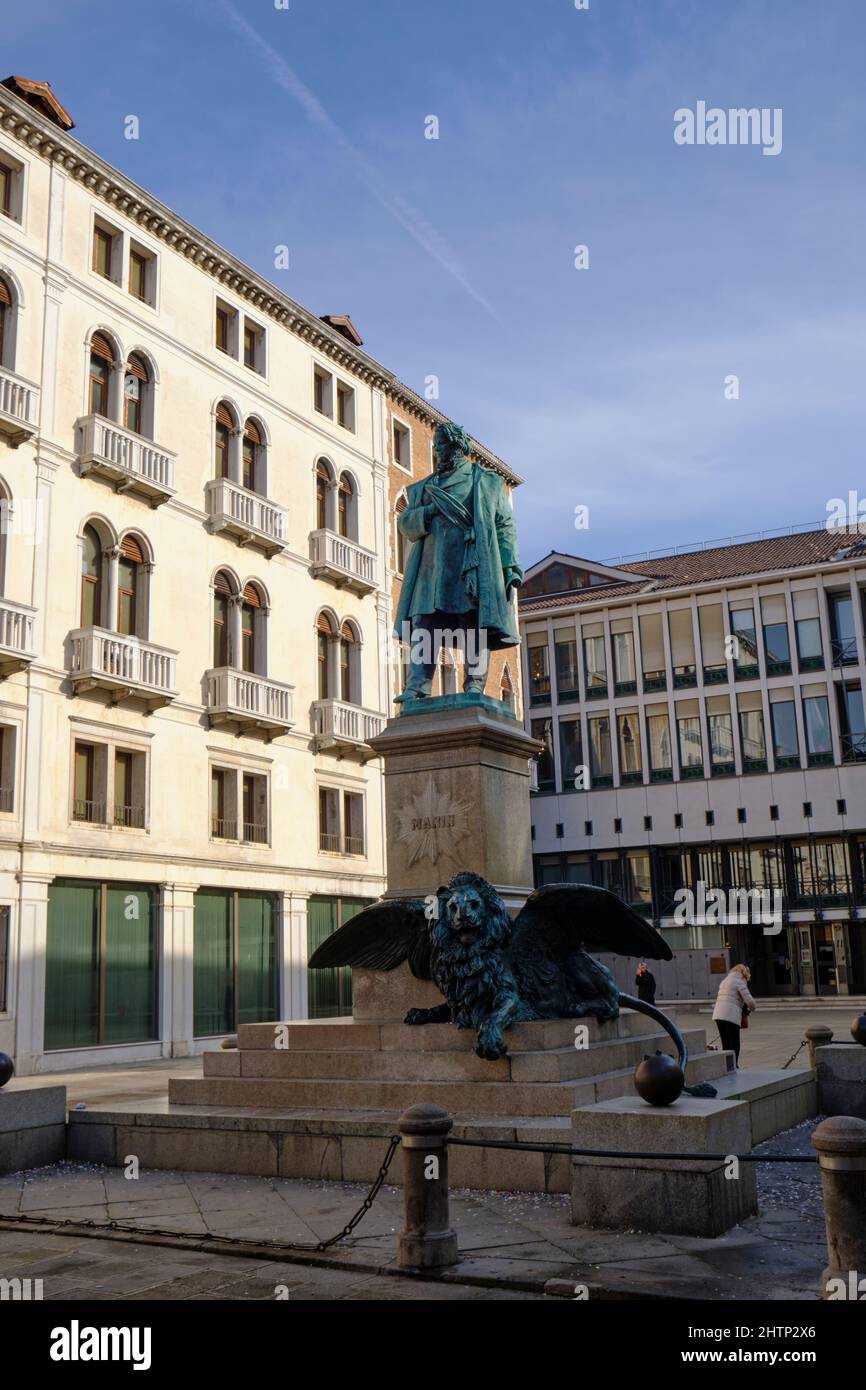 Daniele Manin à Campo Manin à Venise Italie Banque D'Images