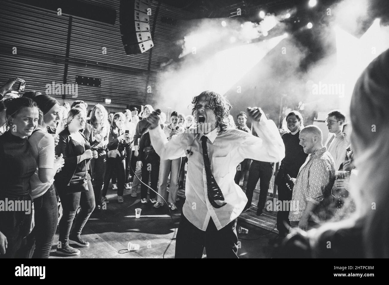 Copenhague, Danemark. 28th, février 2022. Le chanteur et compositeur danois Goss joue un concert à l'Amager Bio à Copenhague. (Crédit photo: Gonzales photo - Nikolaj Bransholm). Banque D'Images
