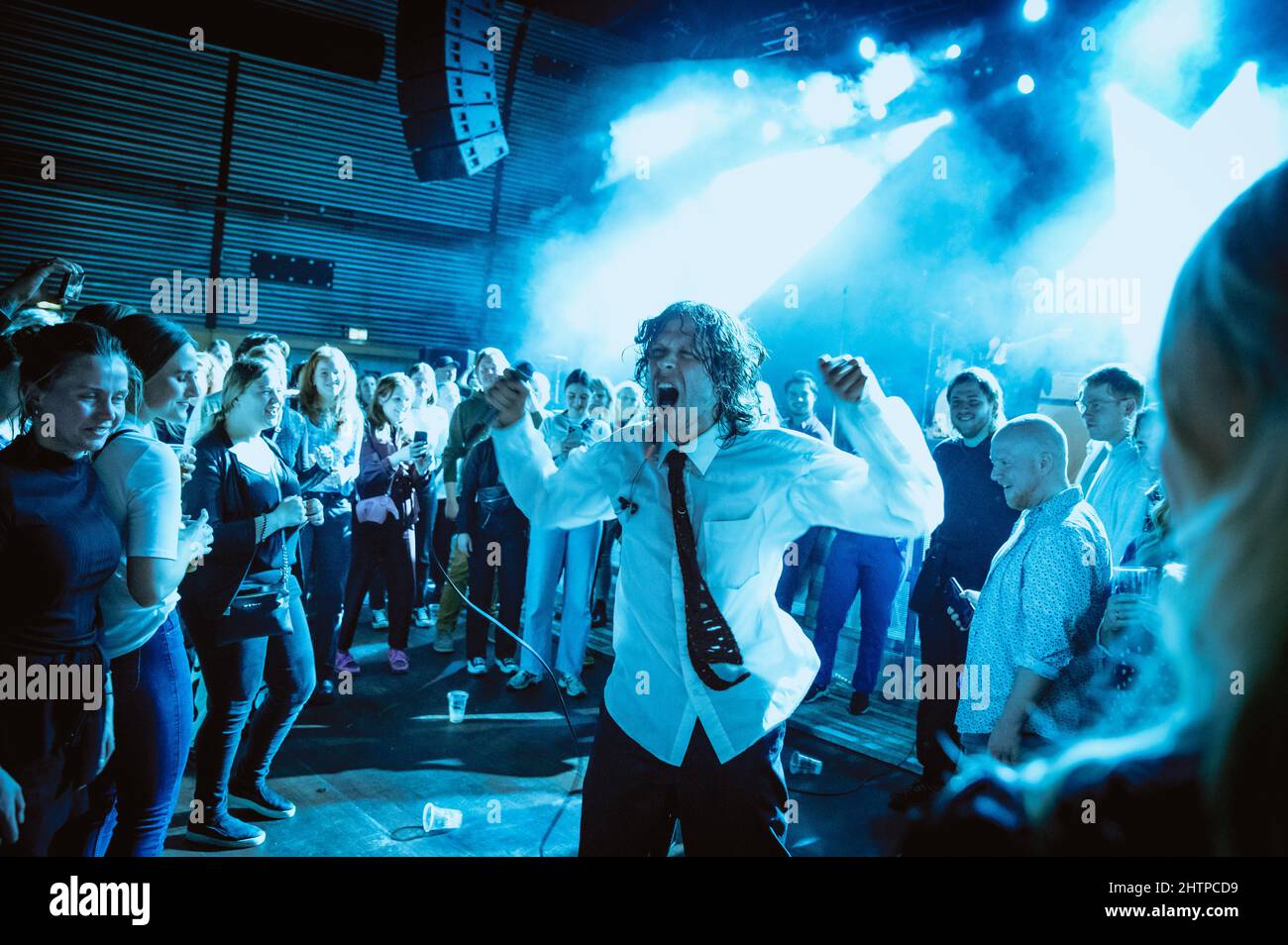 Copenhague, Danemark. 28th, février 2022. Le chanteur et compositeur danois Goss joue un concert à l'Amager Bio à Copenhague. (Crédit photo: Gonzales photo - Nikolaj Bransholm). Banque D'Images