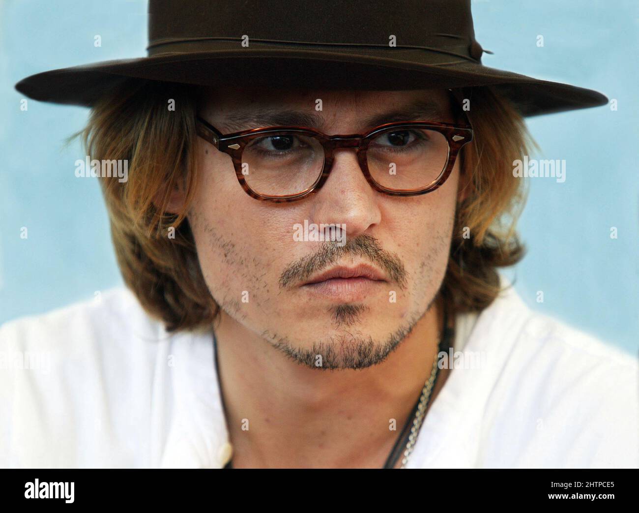 JOHNNY DEPP au FESTIVAL DU FILM DE VENISE 28th août 2003 Banque D'Images