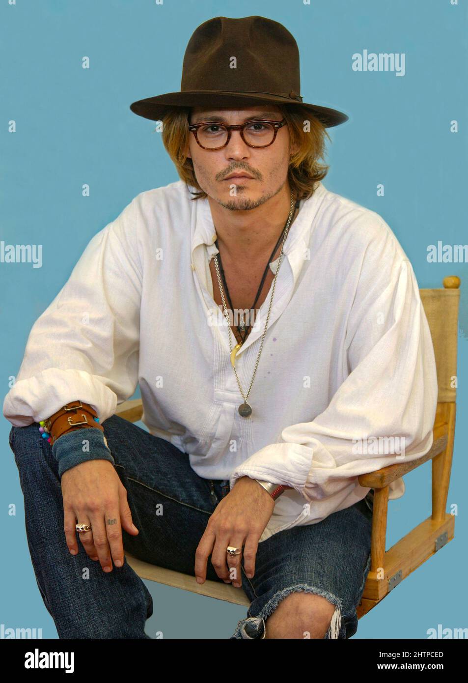 JOHNNY DEPP au FESTIVAL DU FILM DE VENISE 28th août 2003 Banque D'Images